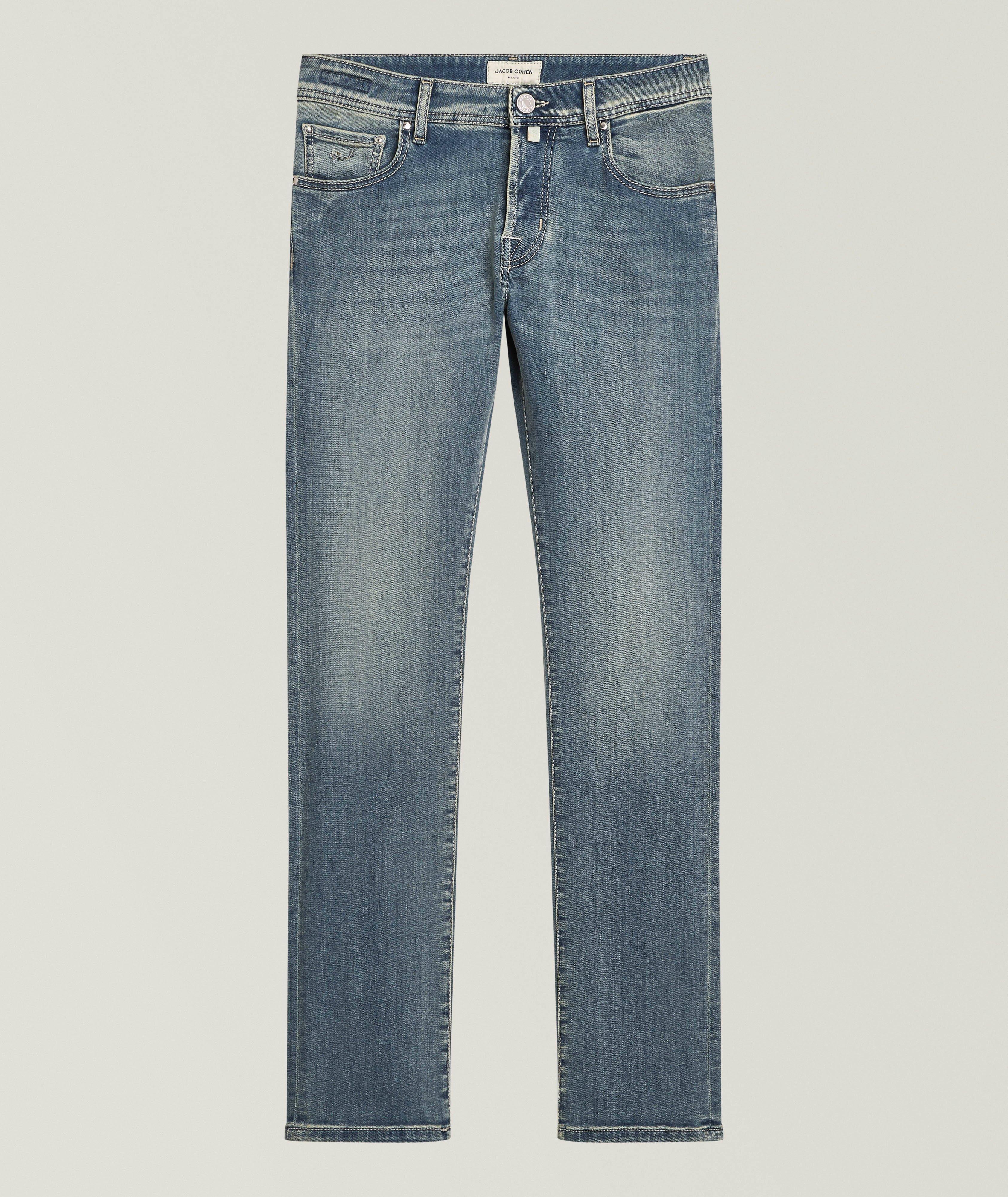 Nick Ribbed Patch Slim-Fit Jeans  image 0