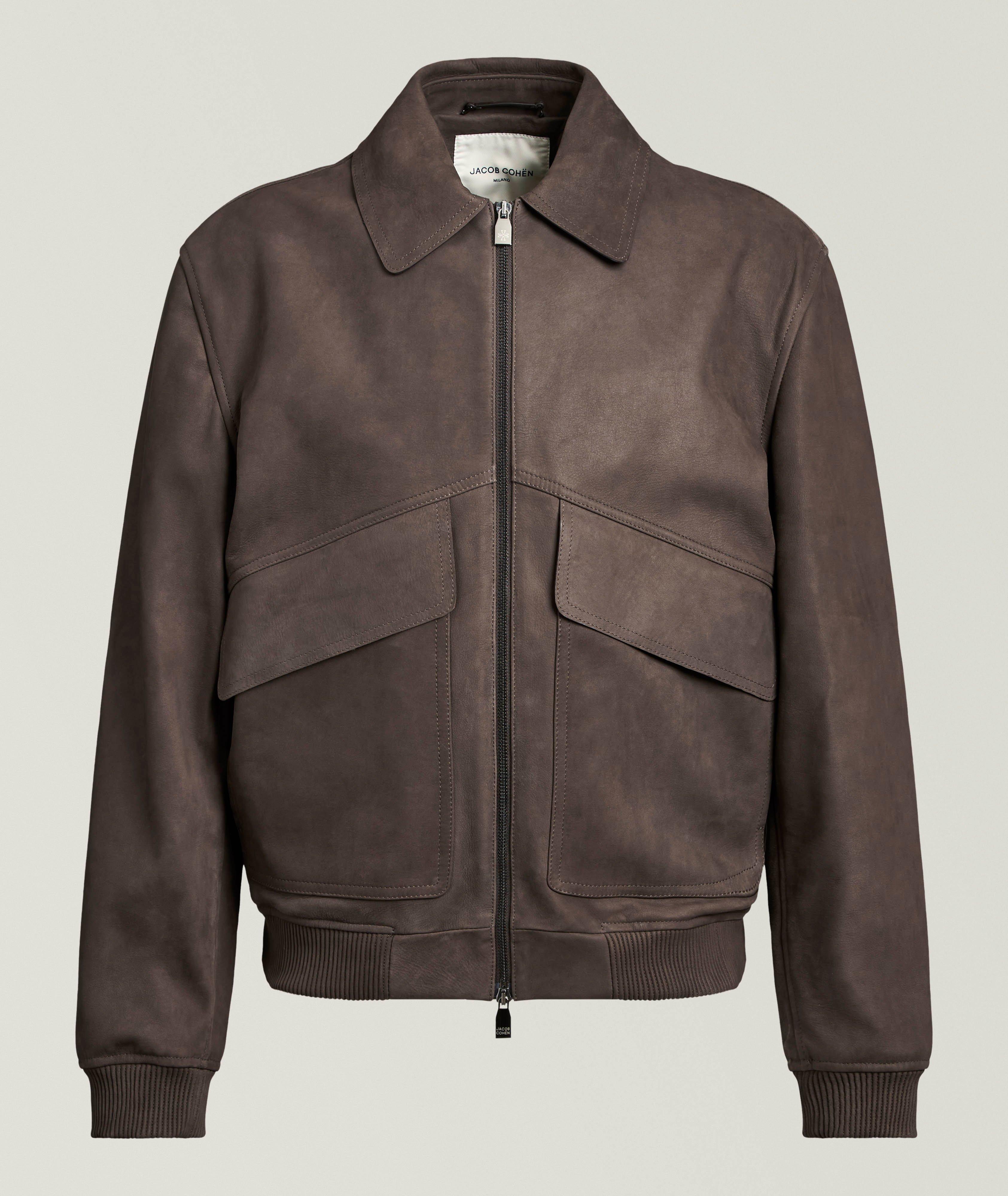Nubuck Leather Aviator Jacket  image 0