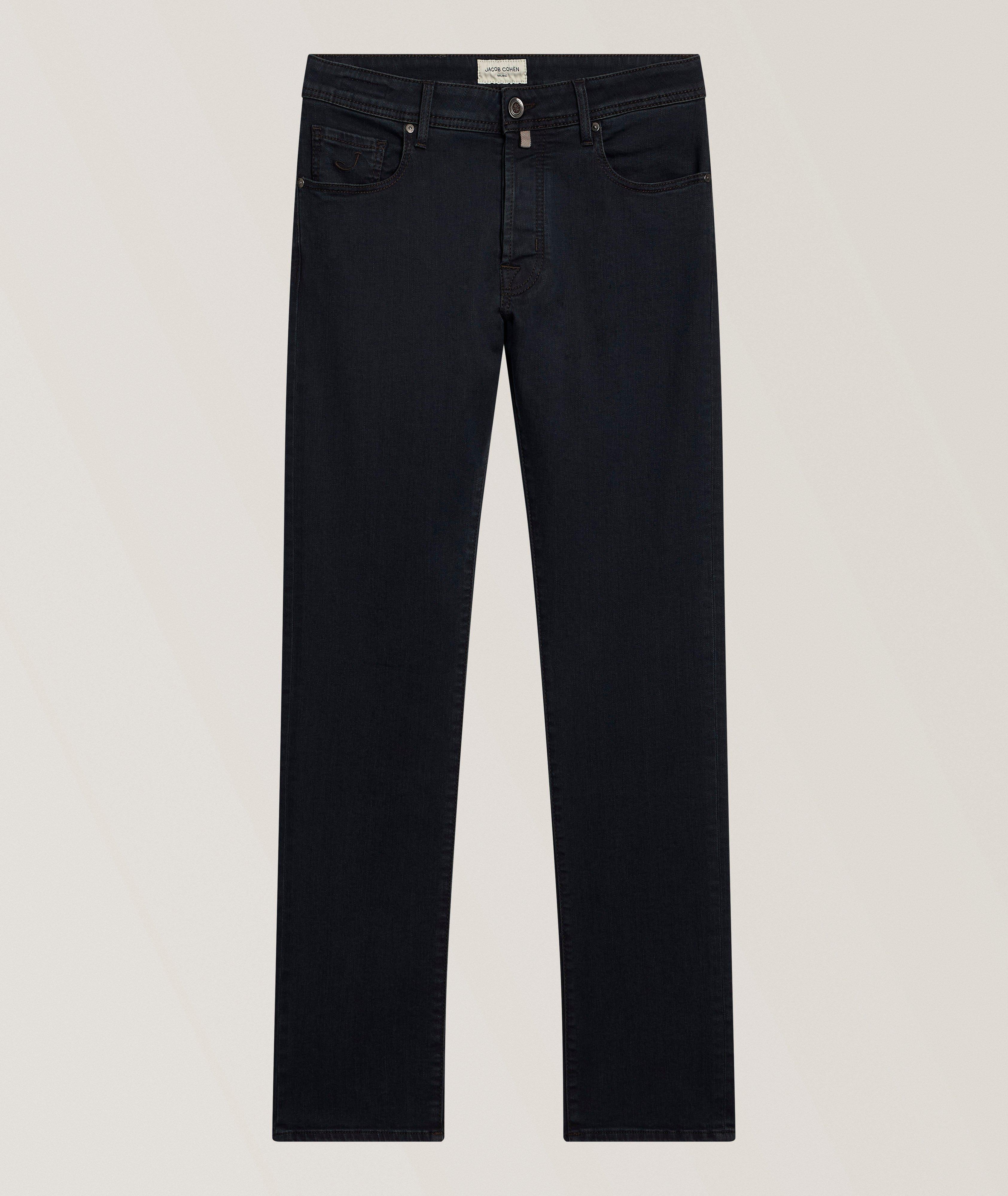 Jacob Cohen Bard Herringbone Patch Slim-Fit Jeans