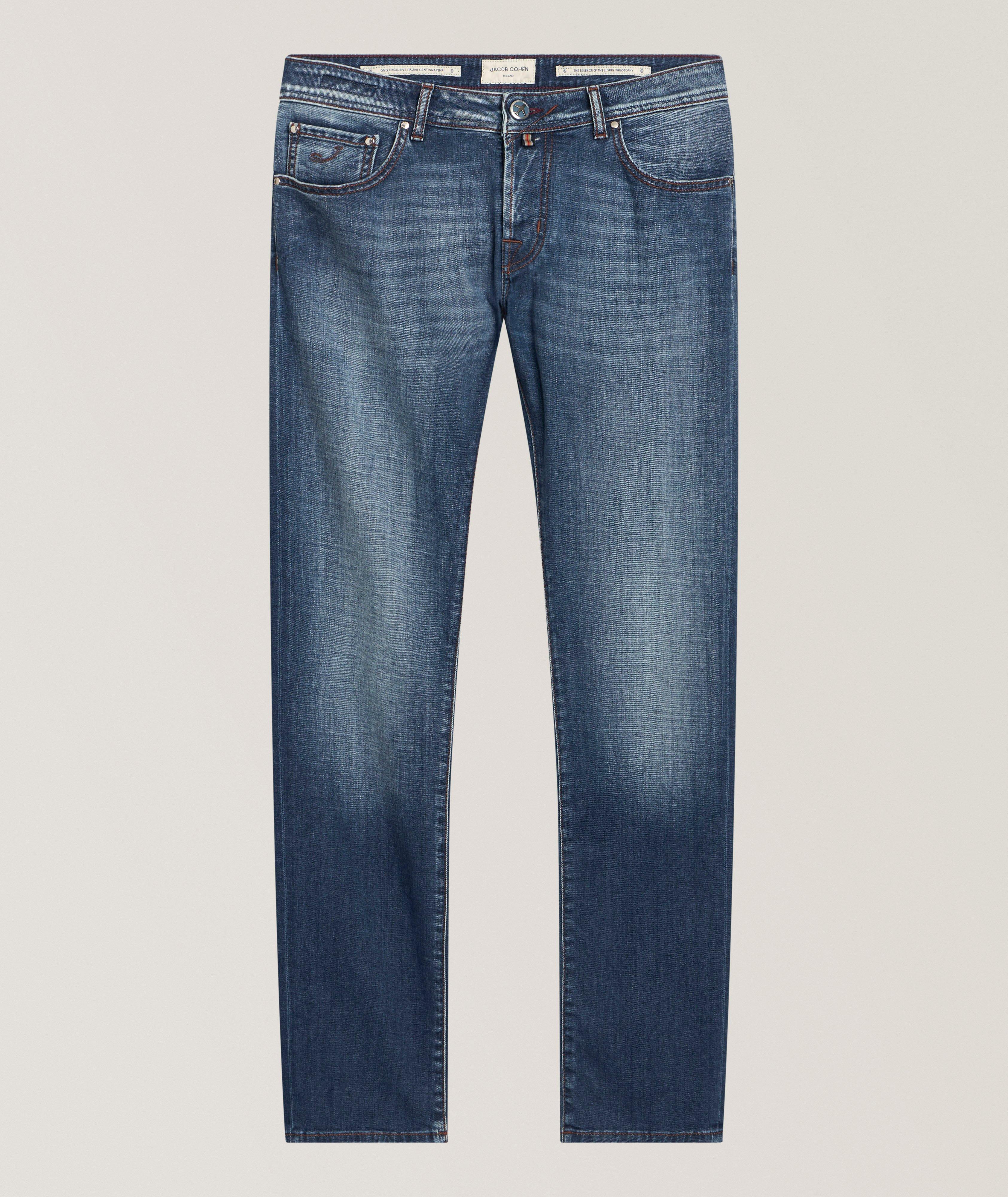 Jacob Cohen Nick Airplane Patch Slim-Fit Jeans