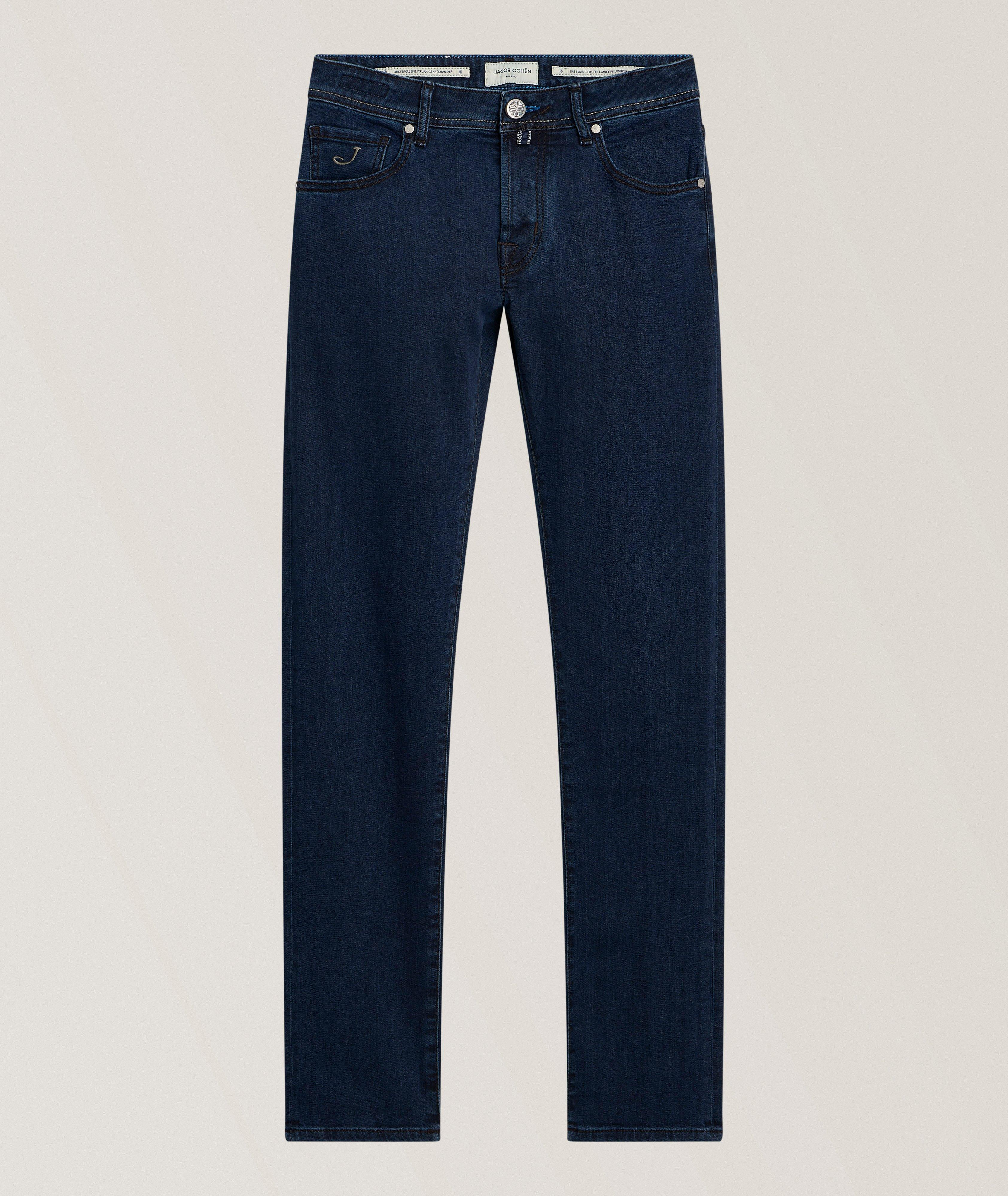Jacob Cohen Nick Race Car Patch Slim-Fit Jeans