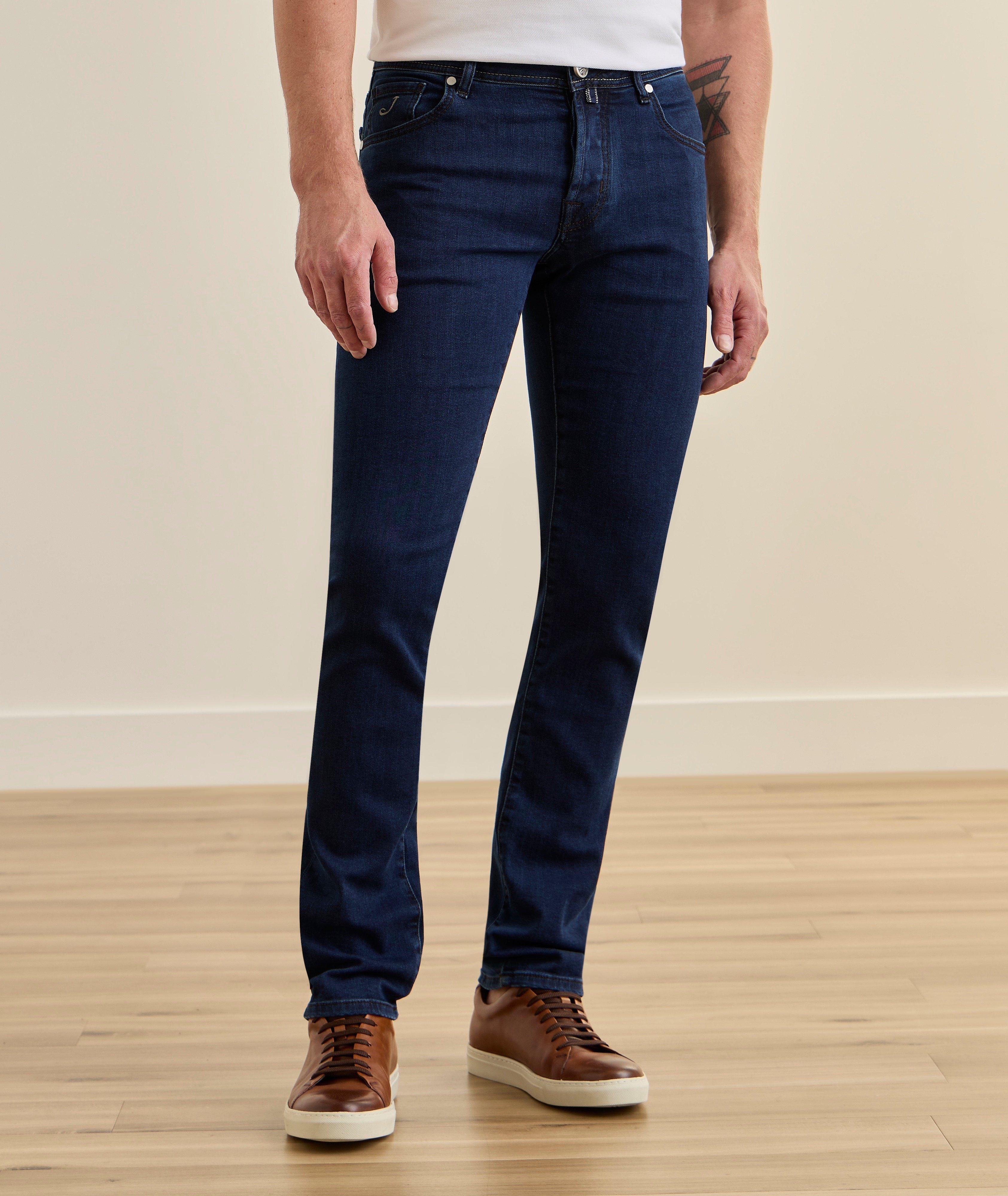 Nick Race Car Patch Slim-Fit Jeans image 1
