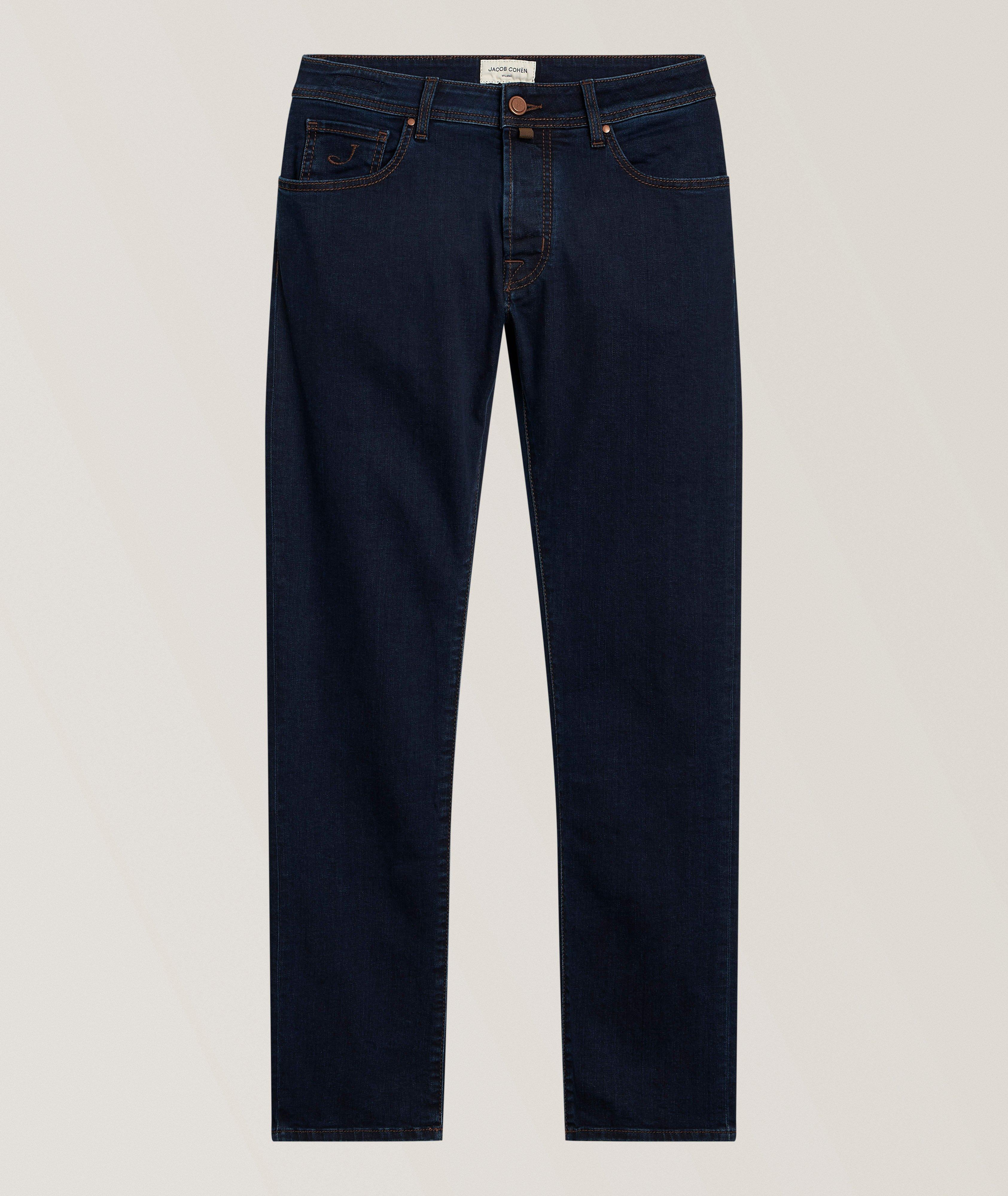 Jacob Cohen Bard Houndstooth Patch Slim-Fit Jeans