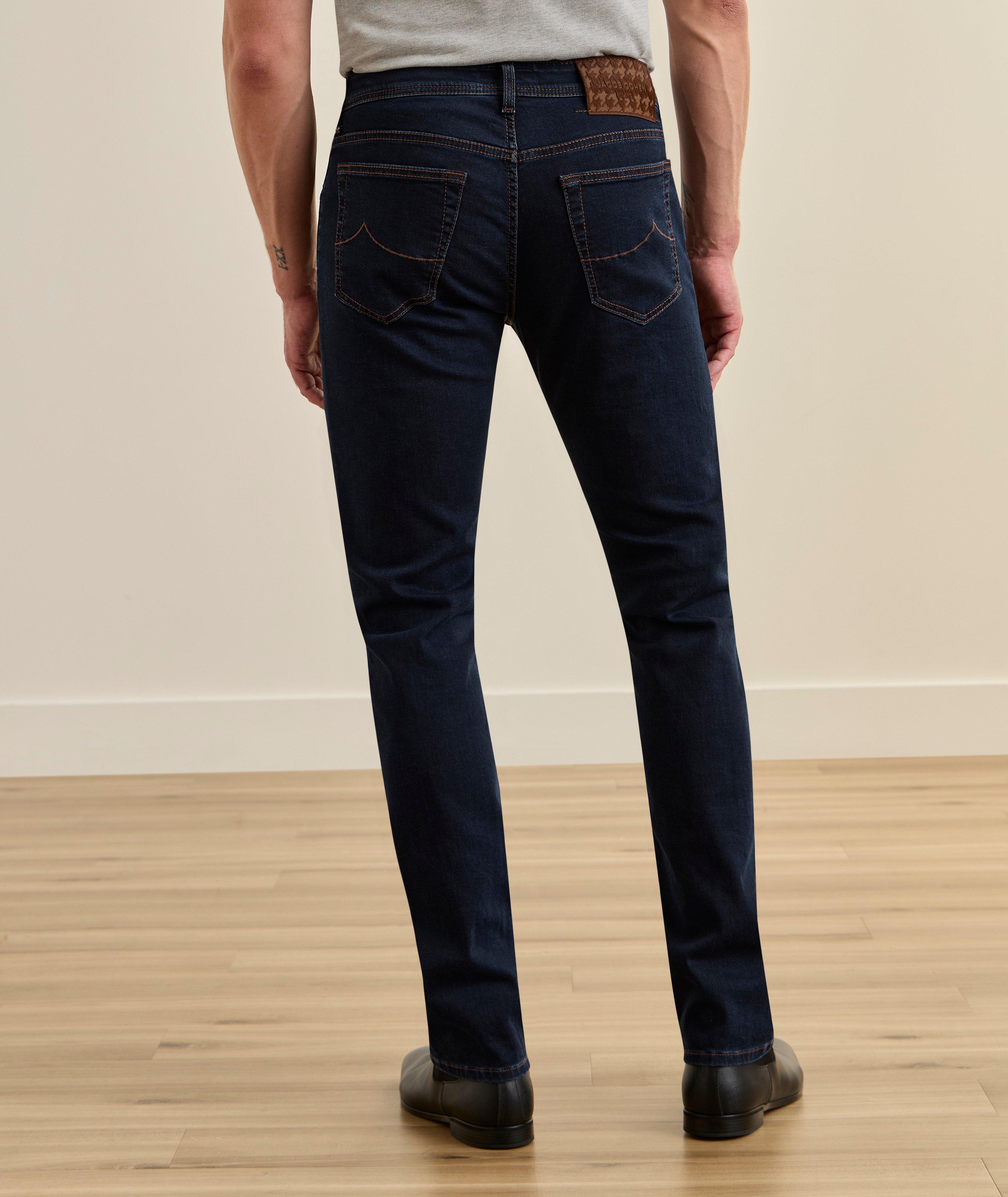 Bard Houndstooth Patch Slim-Fit Jeans image 2