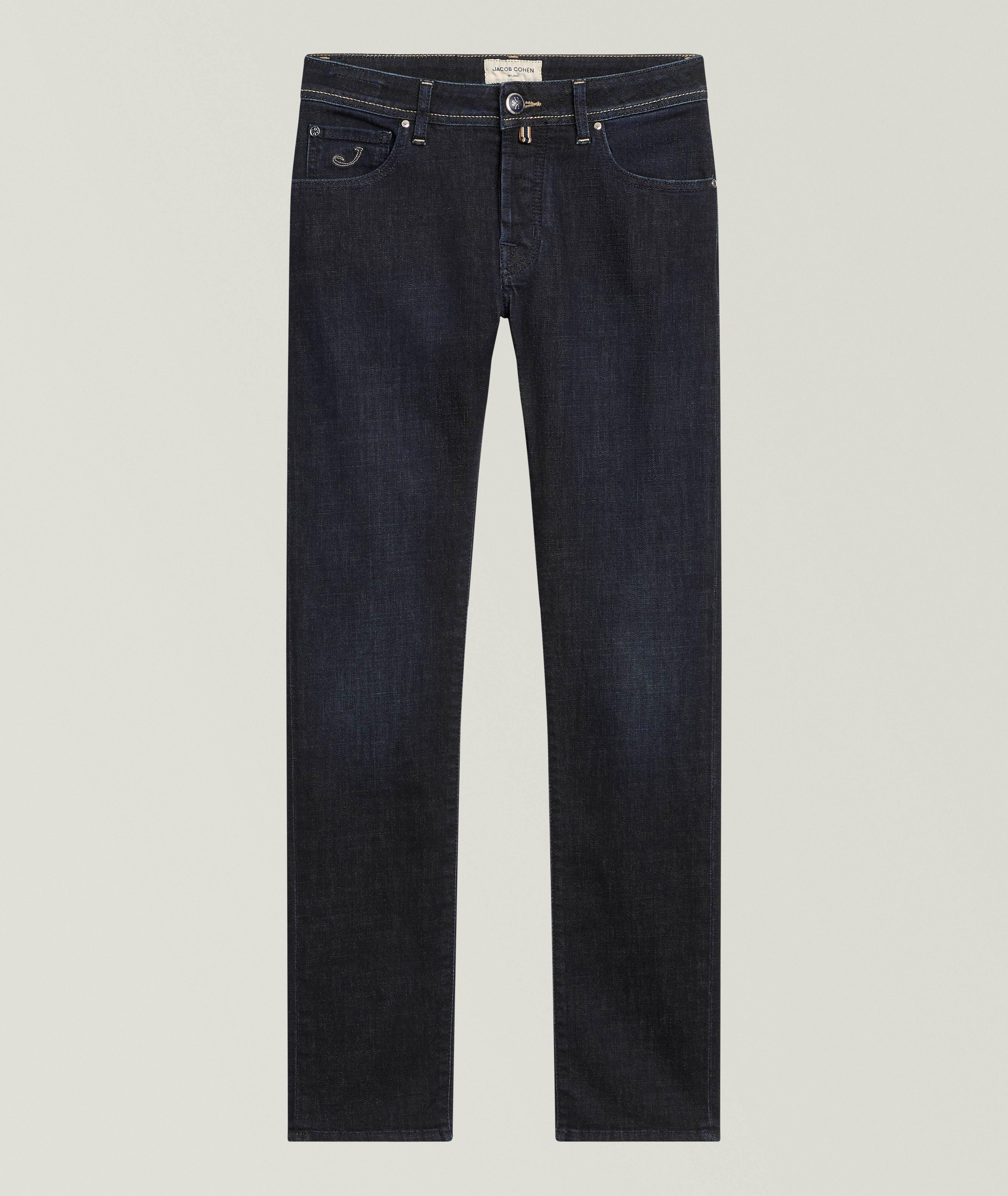 Nick Pony-Hair Patch Slim-Fit Jeans  image 0
