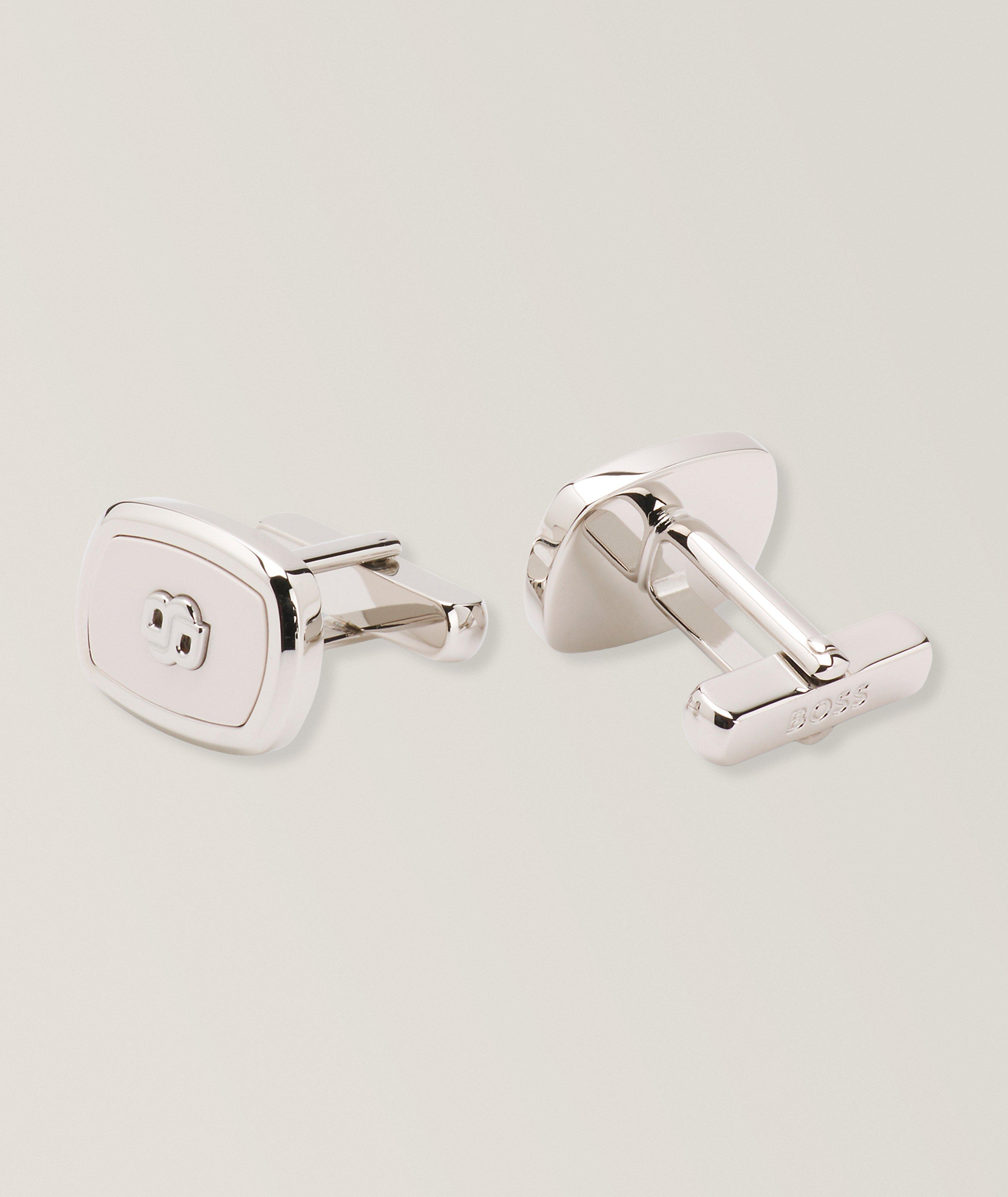 BOSS Boutons manchette insert émail ovales