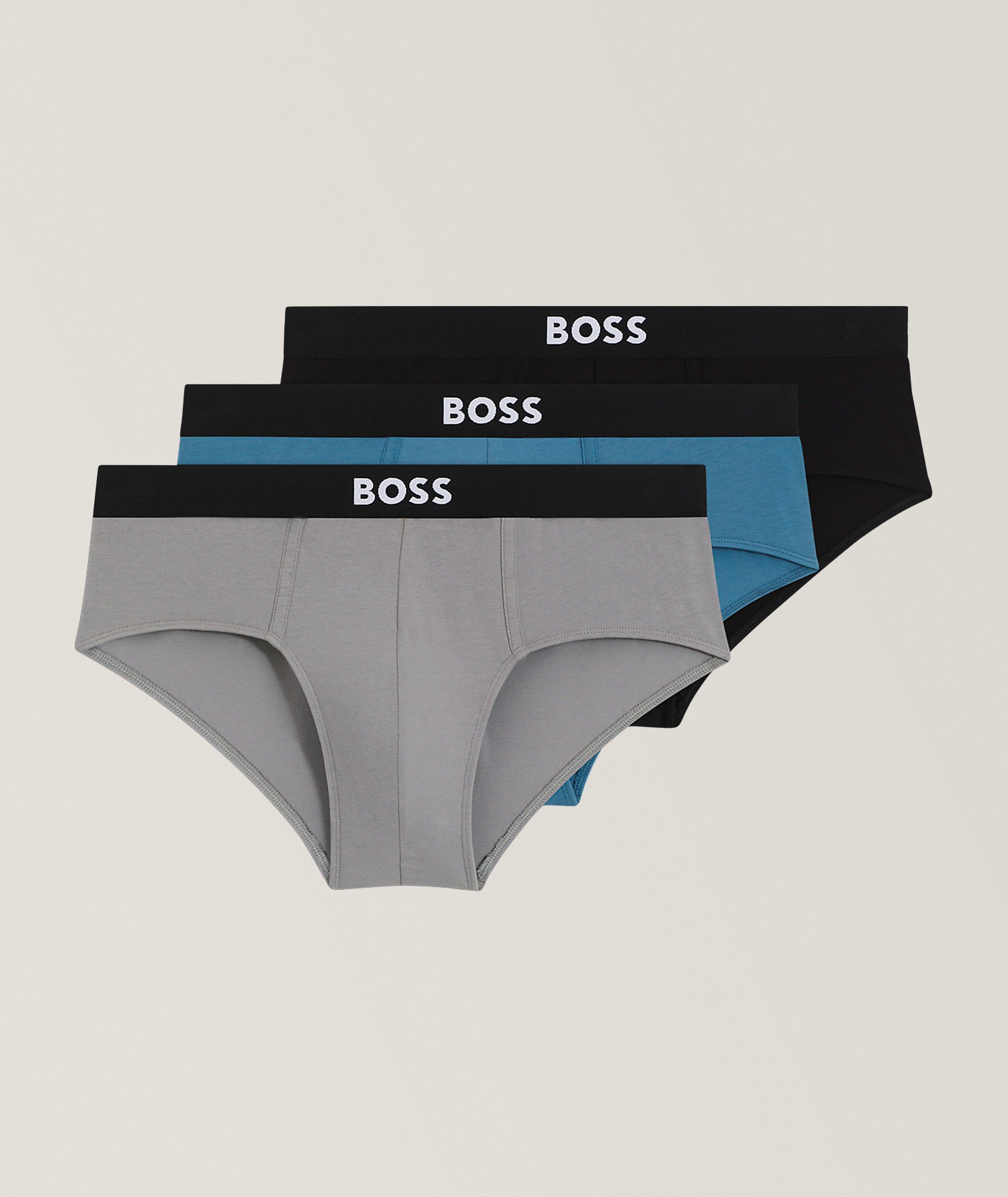 BOSS 3-Pack Low-Rise Stretch-Cotton Briefs