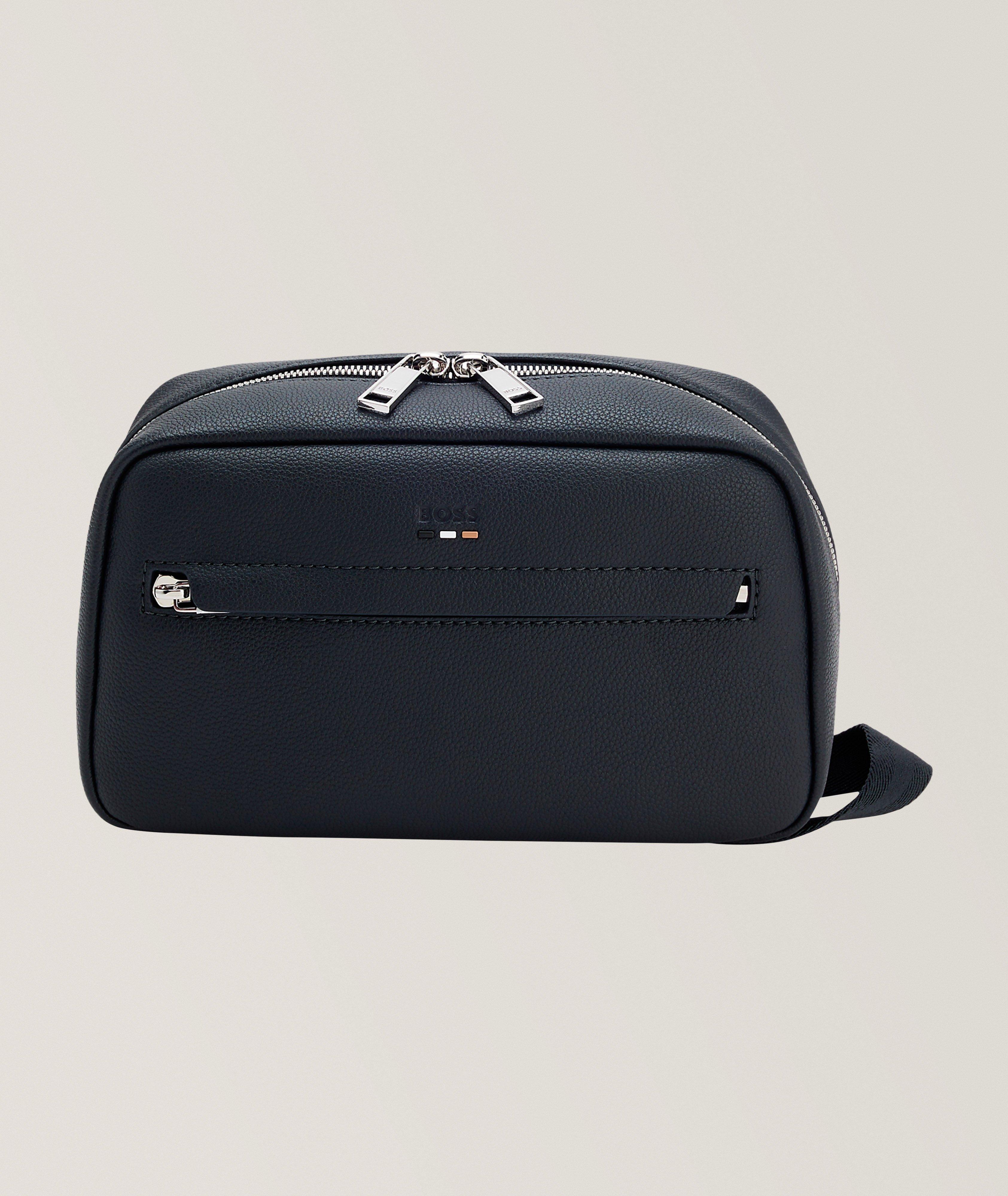 BOSS Ray Faux Leather Washbag