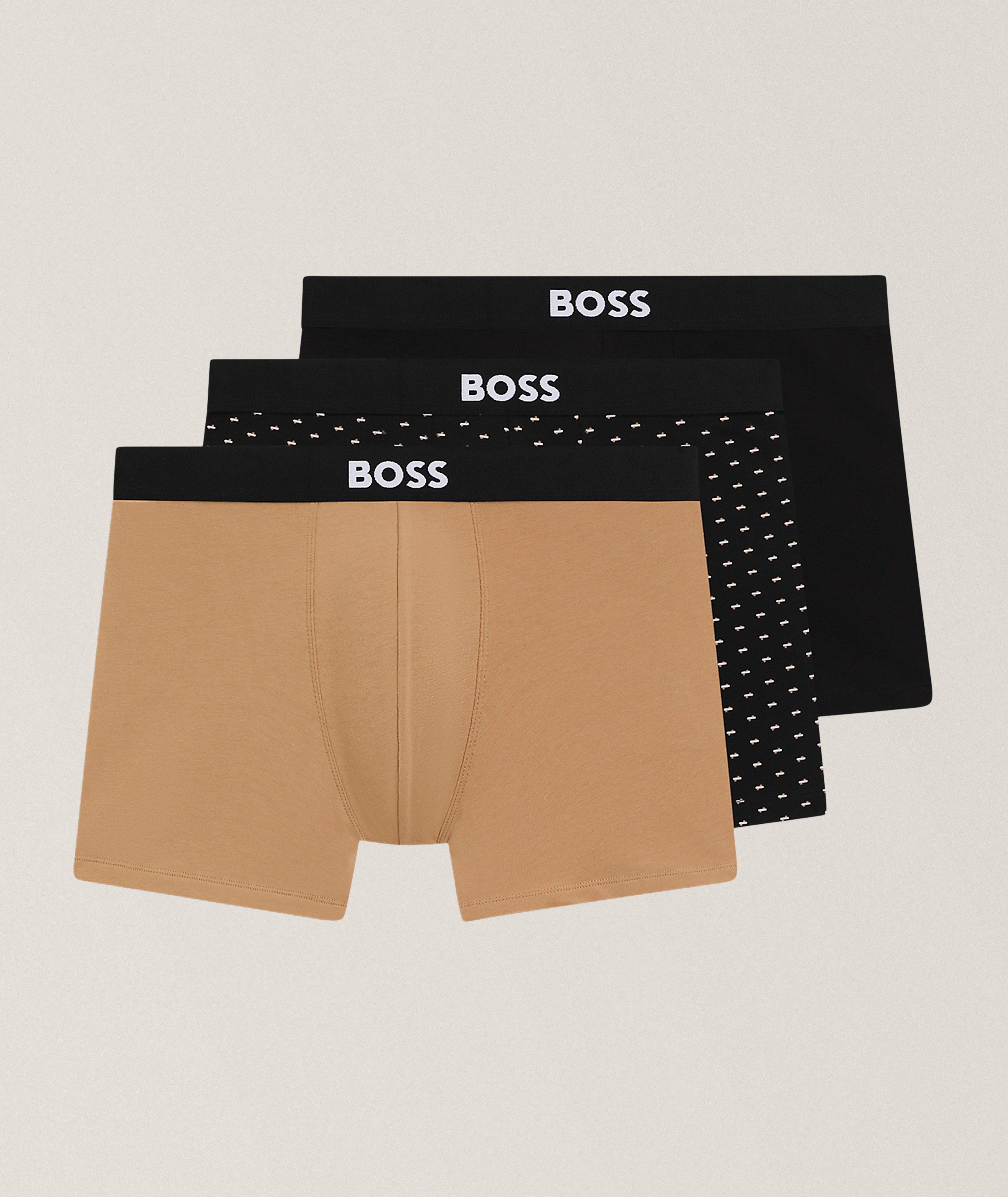BOSS 3-Pack Stretch-Cotton Boxer Briefs 