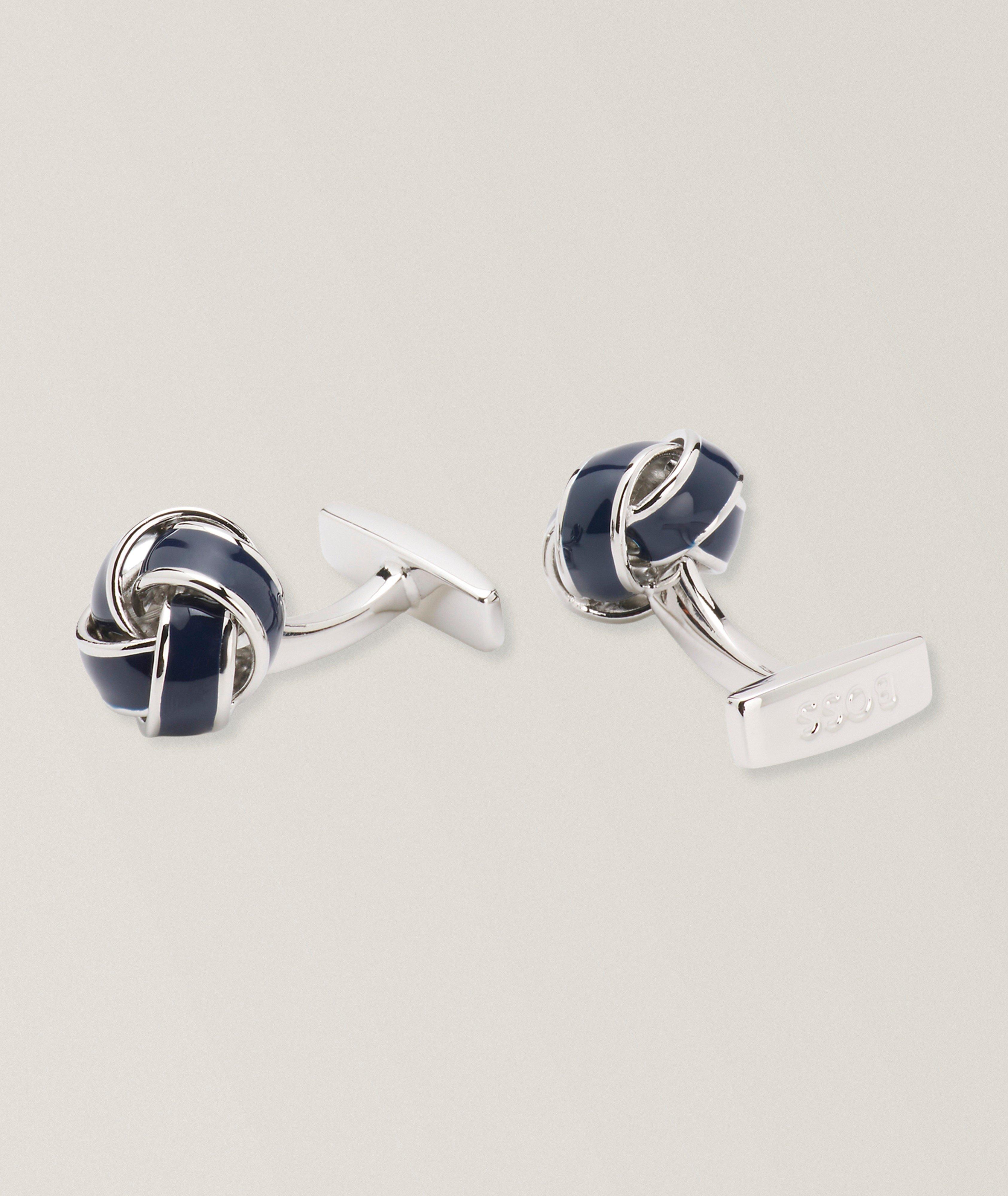 BOSS Boutons manchette en forme nœud