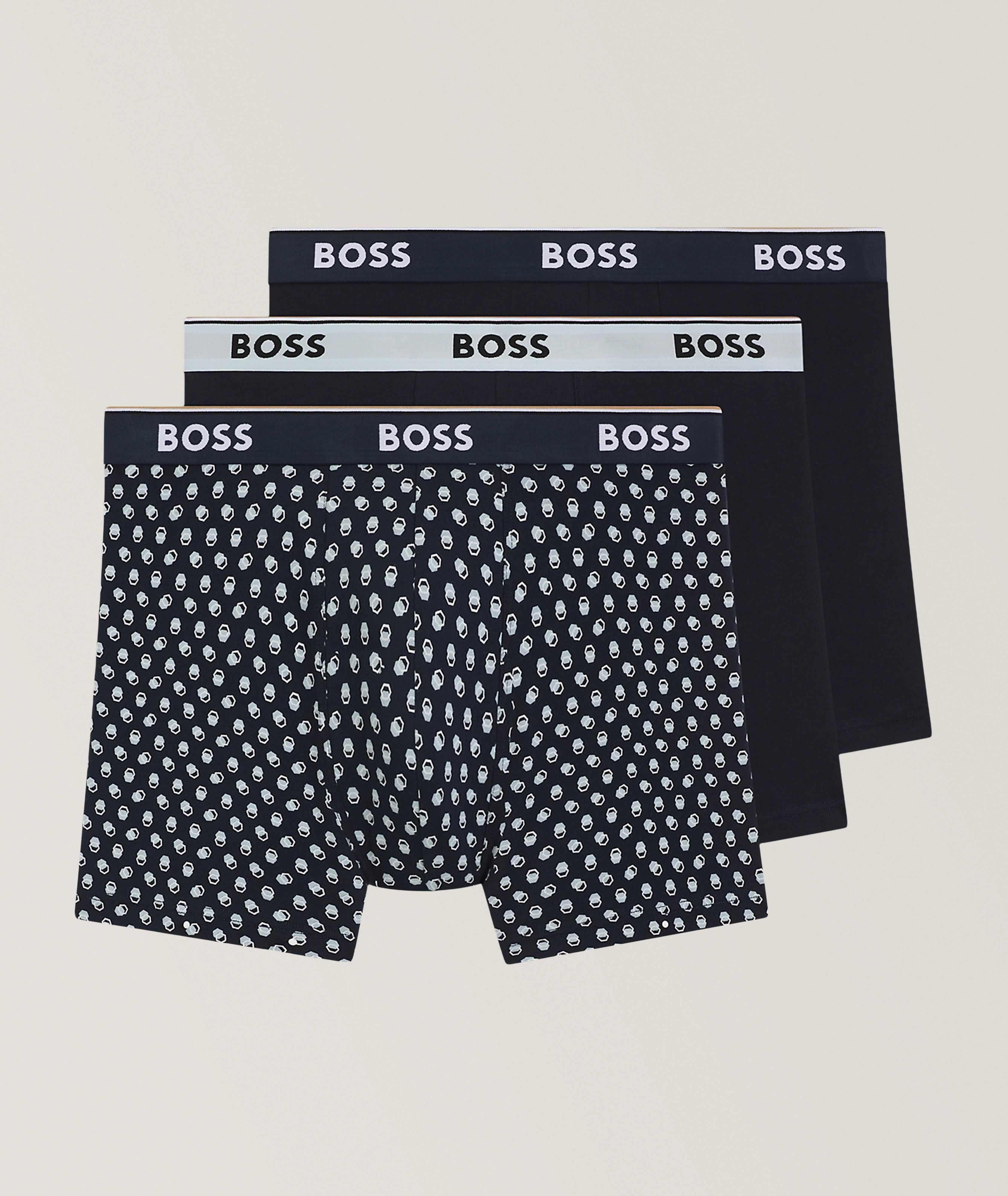 BOSS 3-Pack Stretch-Cotton Boxer Briefs