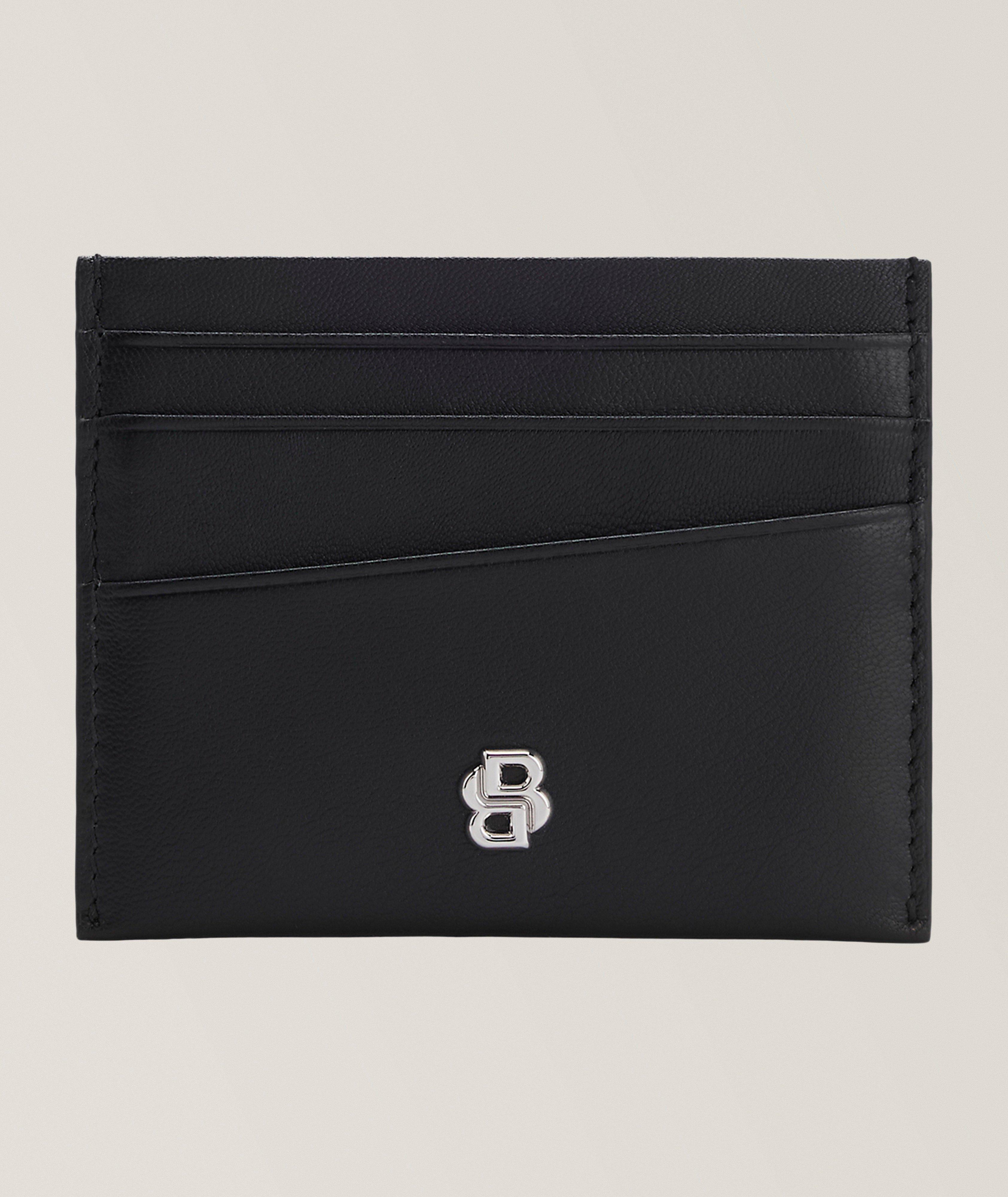 BOSS Double 'B' Monogram Leather Cardholder