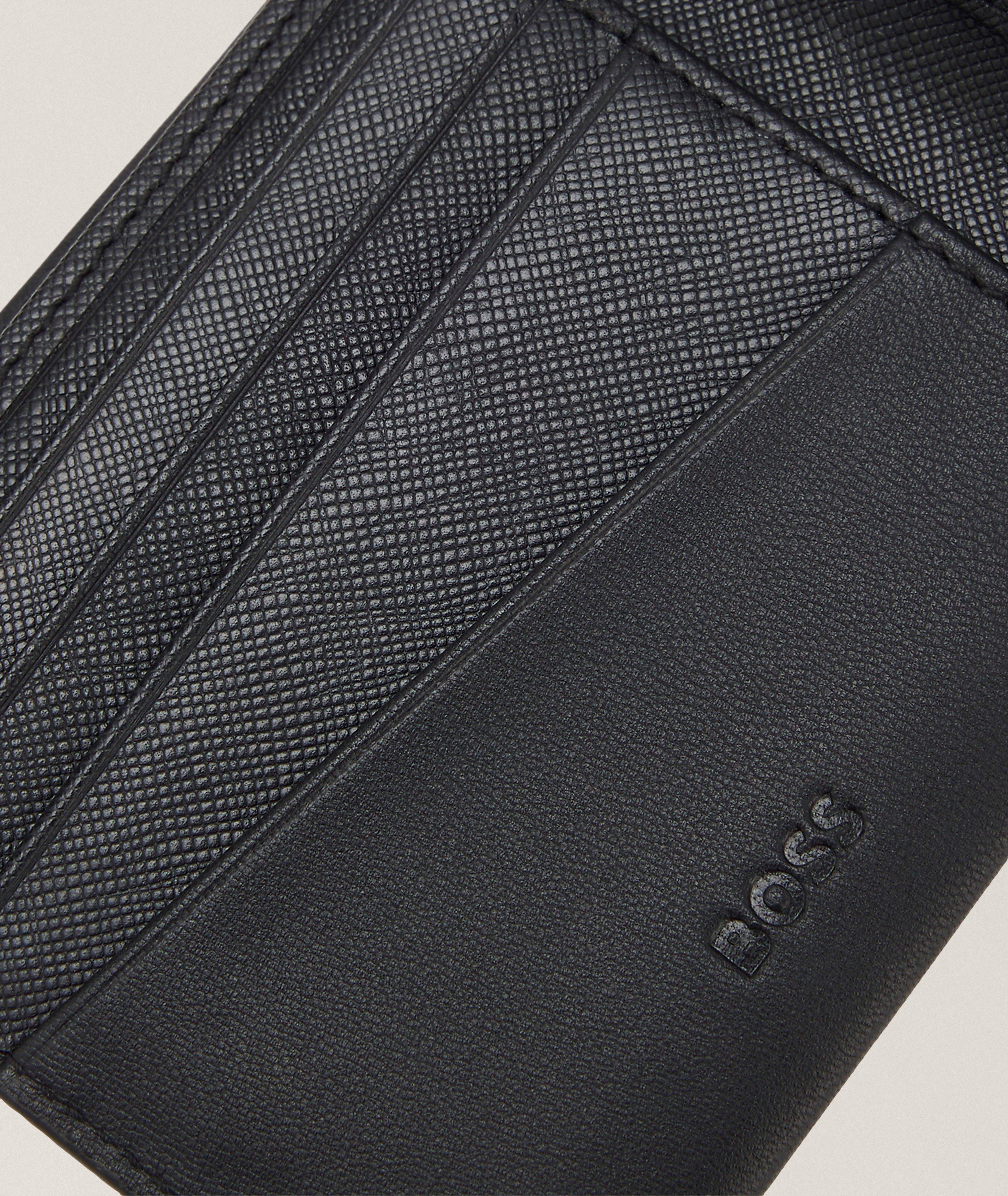 Icon Double 'B' Matte Leather Bifold Wallet  image 3