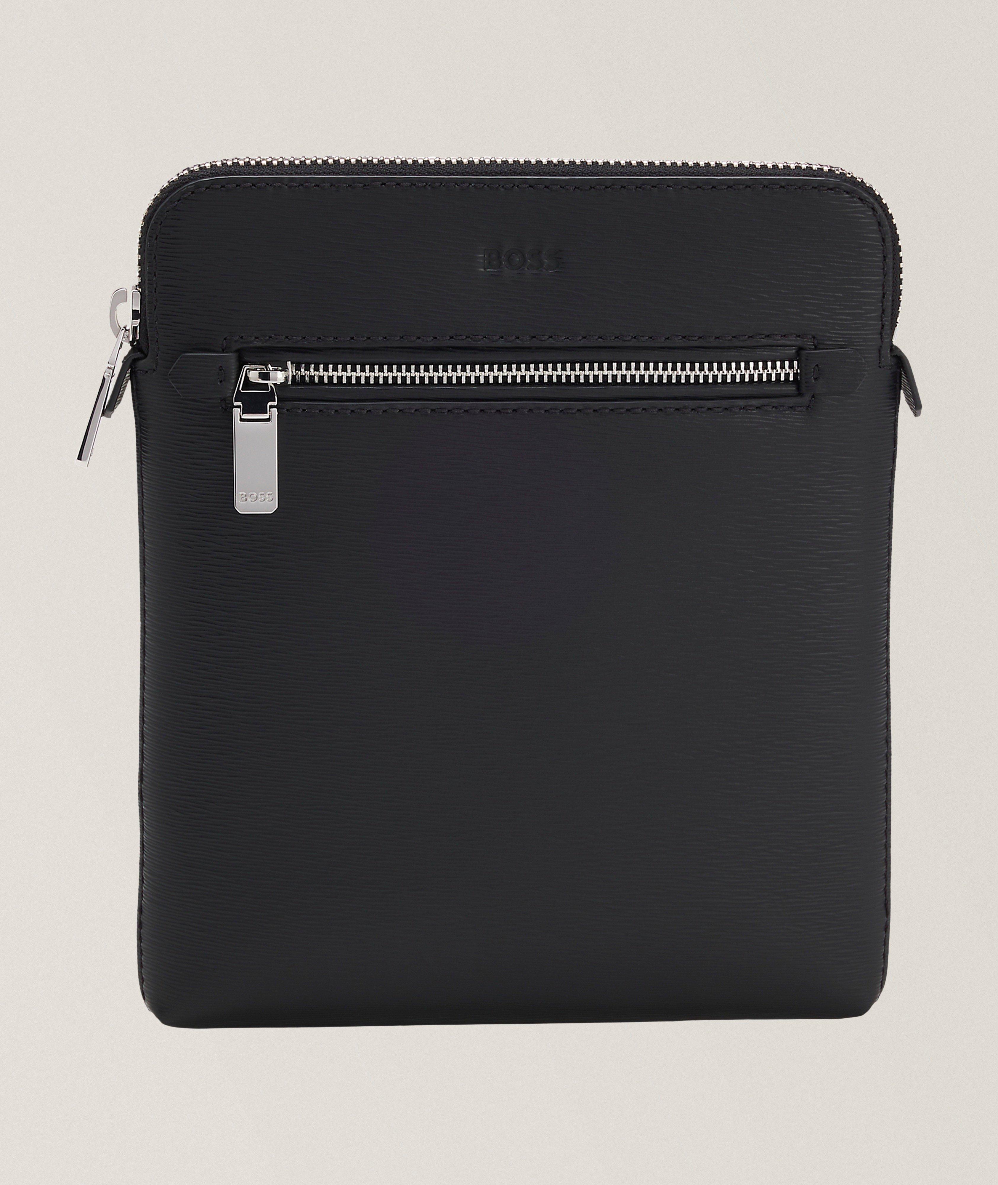 BOSS Crosstown Leather Envelope Bag 