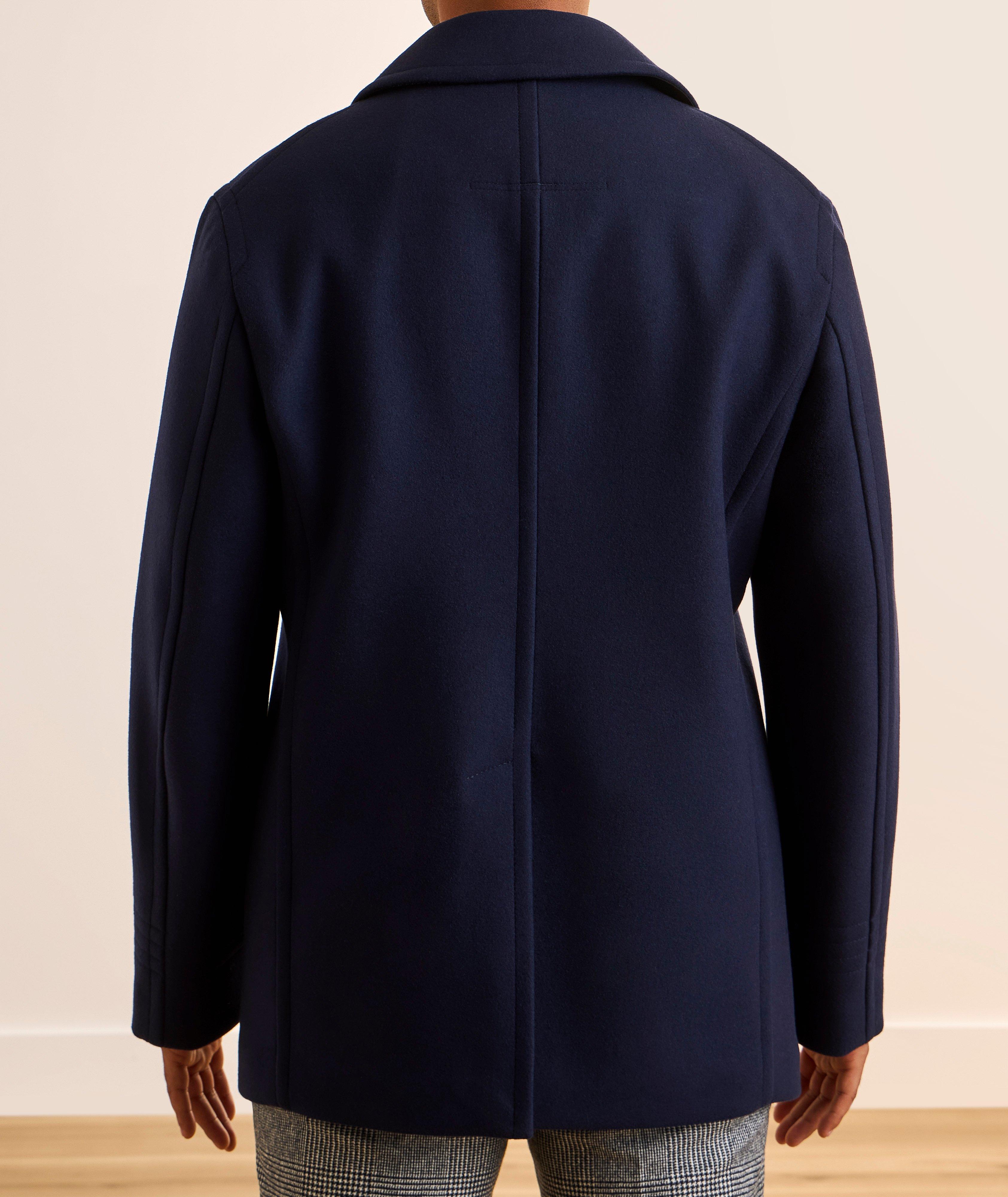 Double-Breasted Wool Felt Peacoat image 2