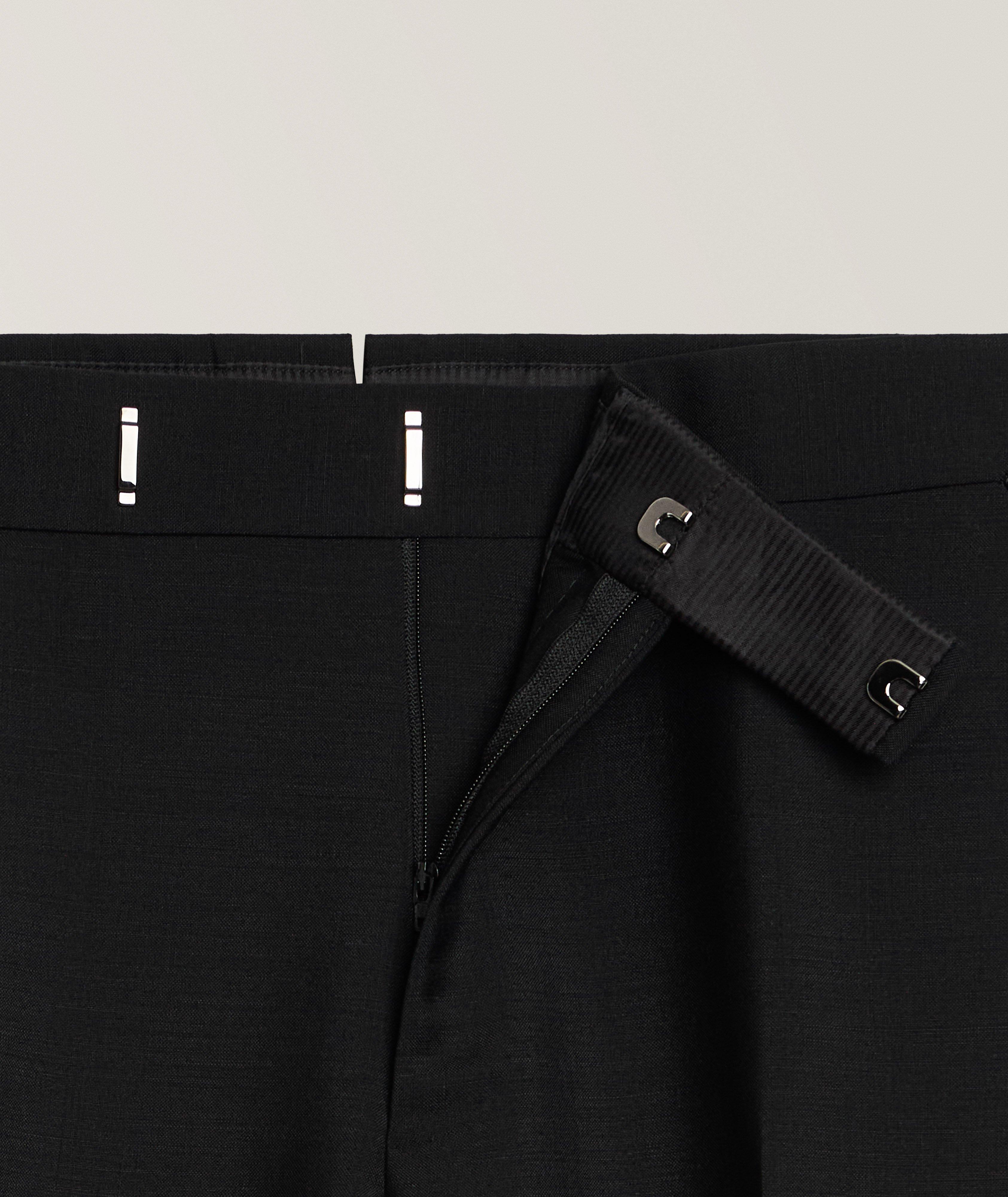 Shelton Mohair-Wool Dress Pants  image 4