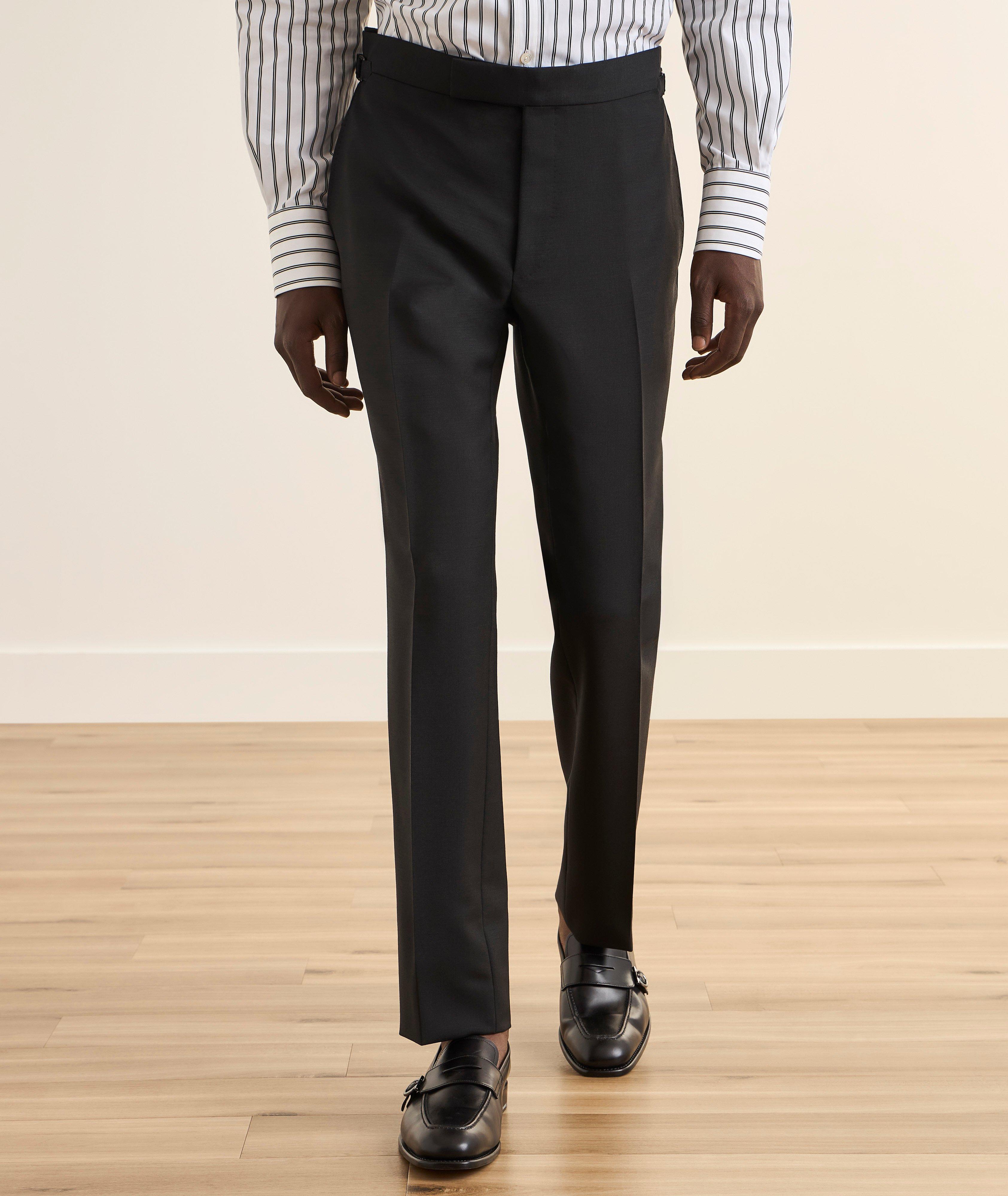 Shelton Mohair-Wool Dress Pants  image 1
