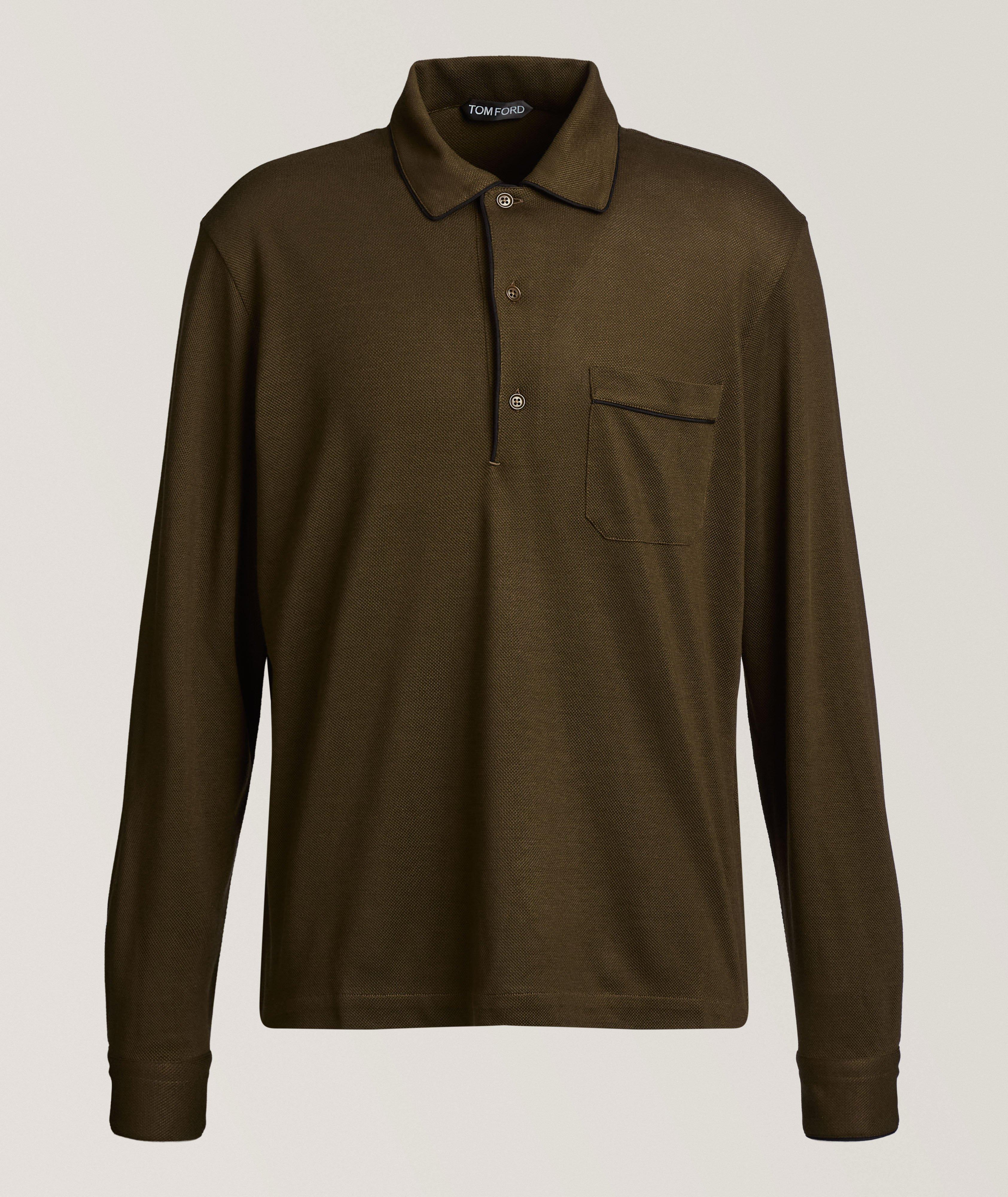 TOM FORD Silk-Cotton Piqué Polo 