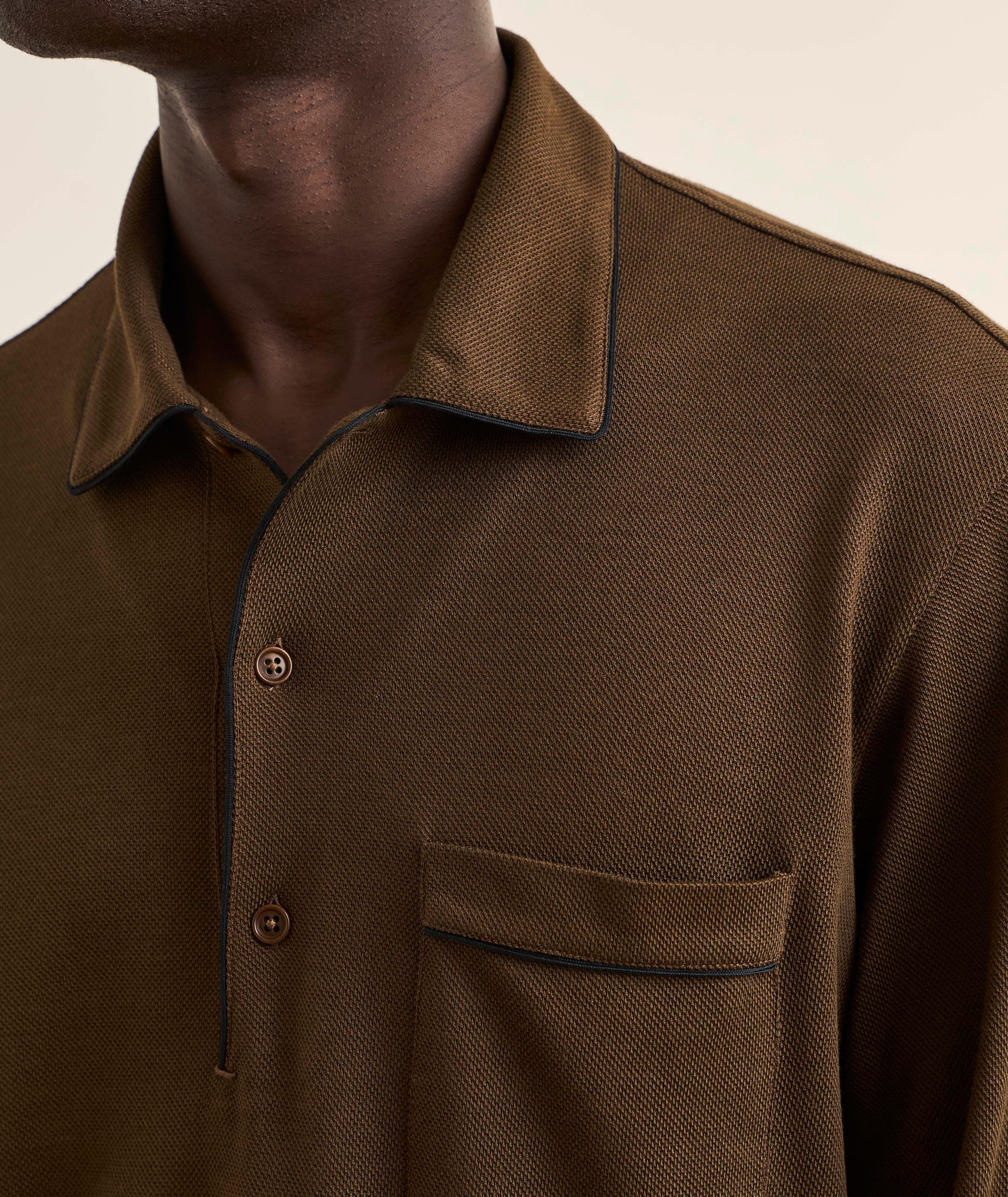 Silk-Cotton Piqué Polo  image 3
