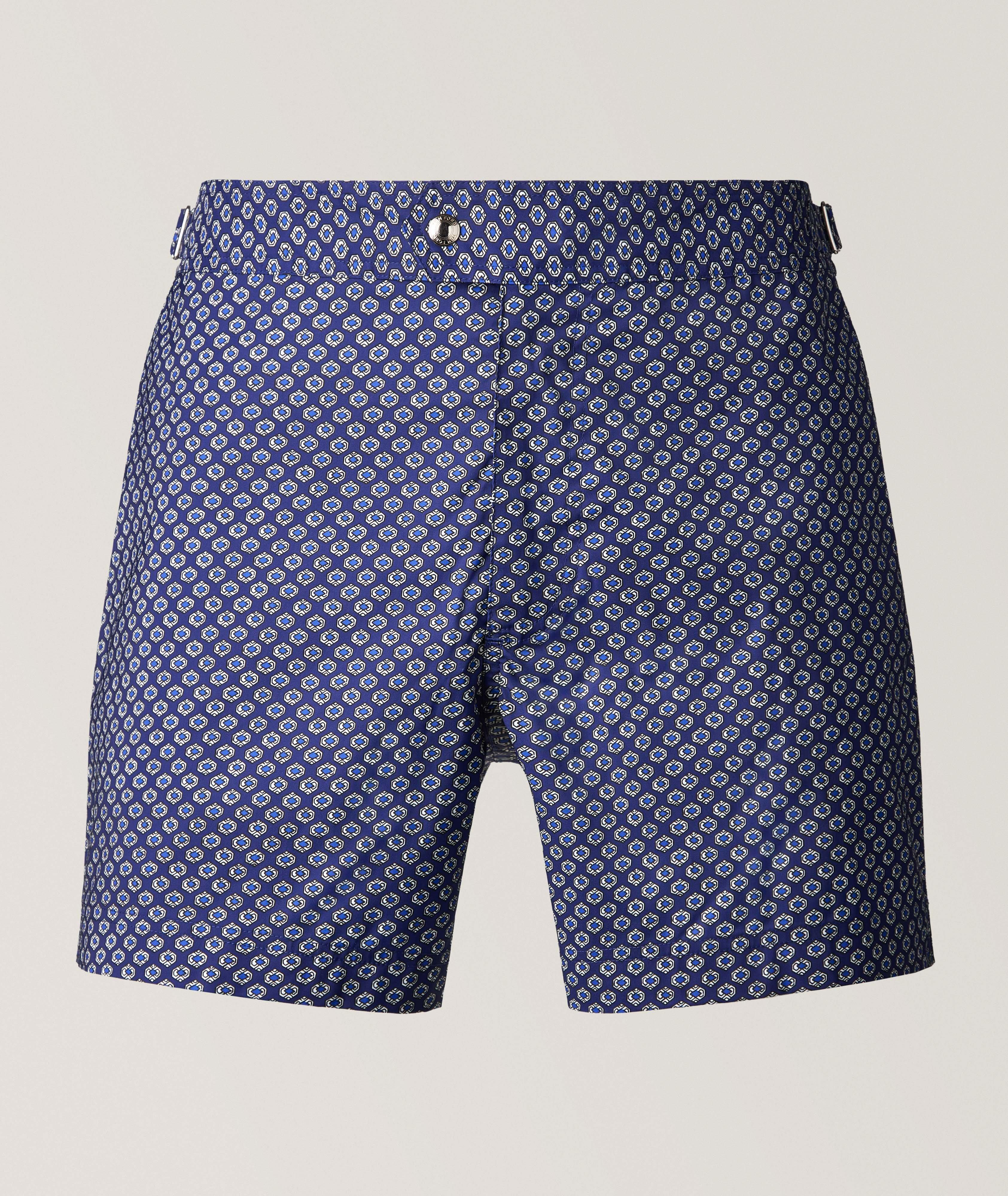 TOM FORD Geometric-Print Swim Shorts