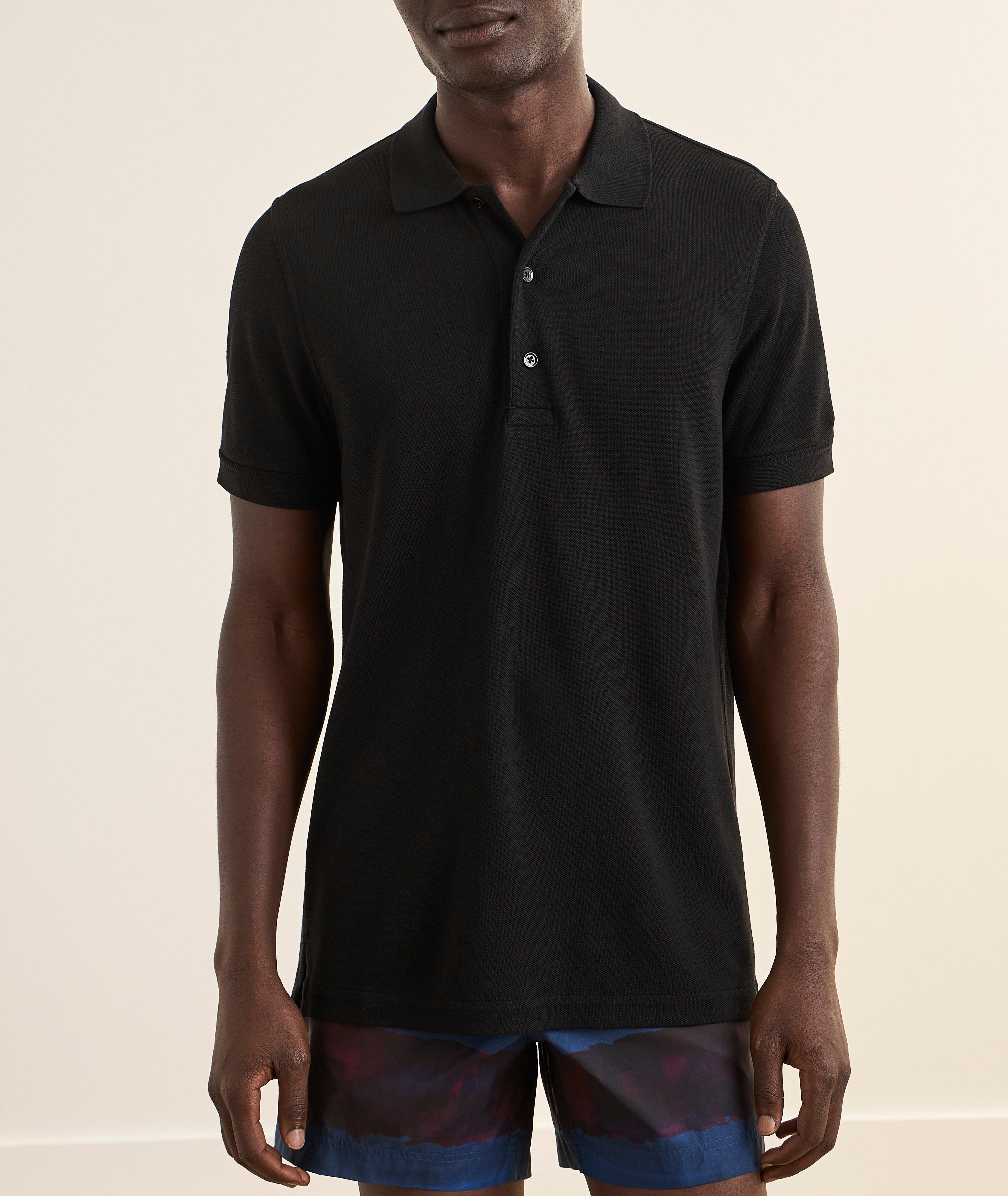 Lyocell-Cotton Piqué Polo  image 1