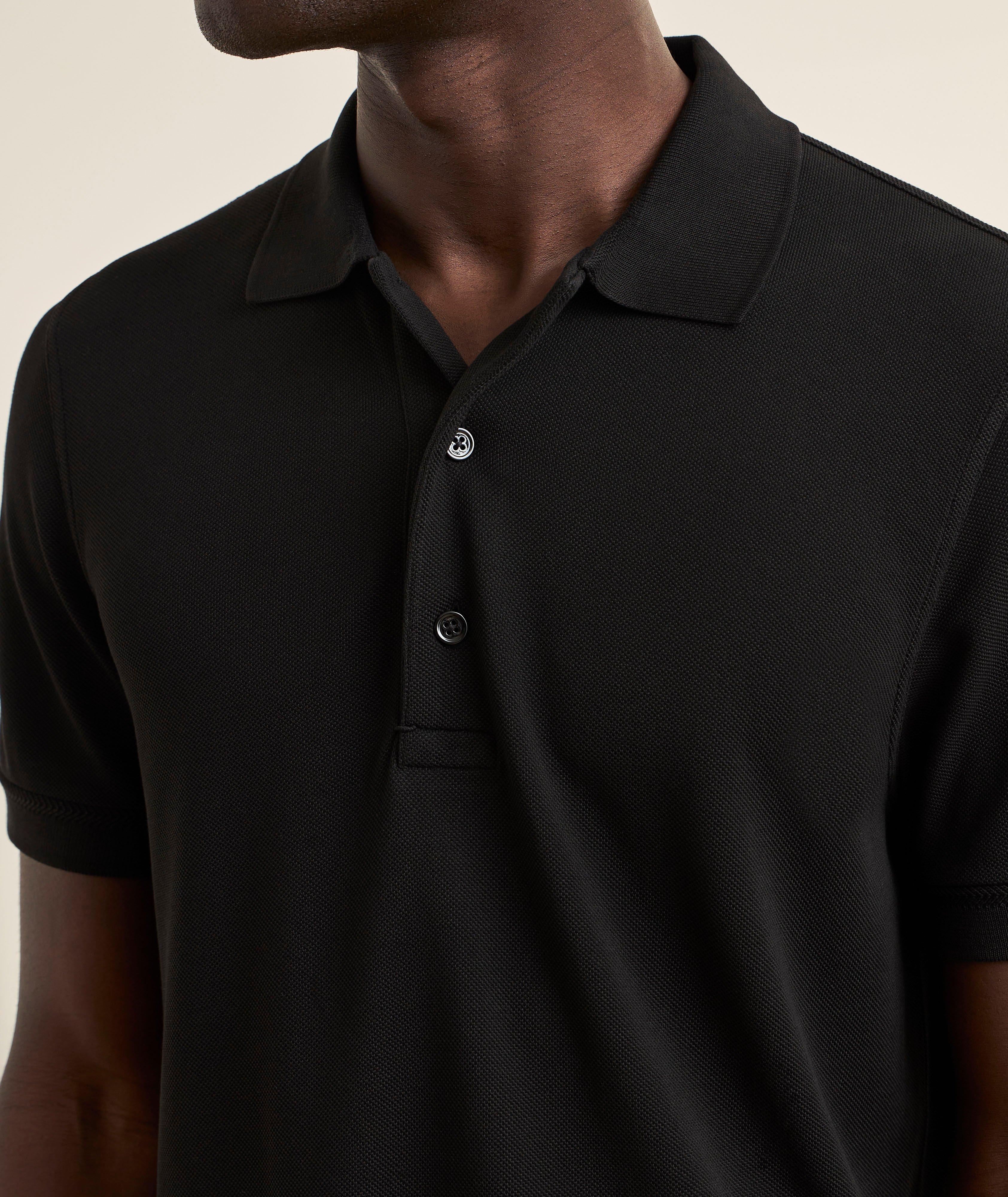 Lyocell-Cotton Piqué Polo  image 3