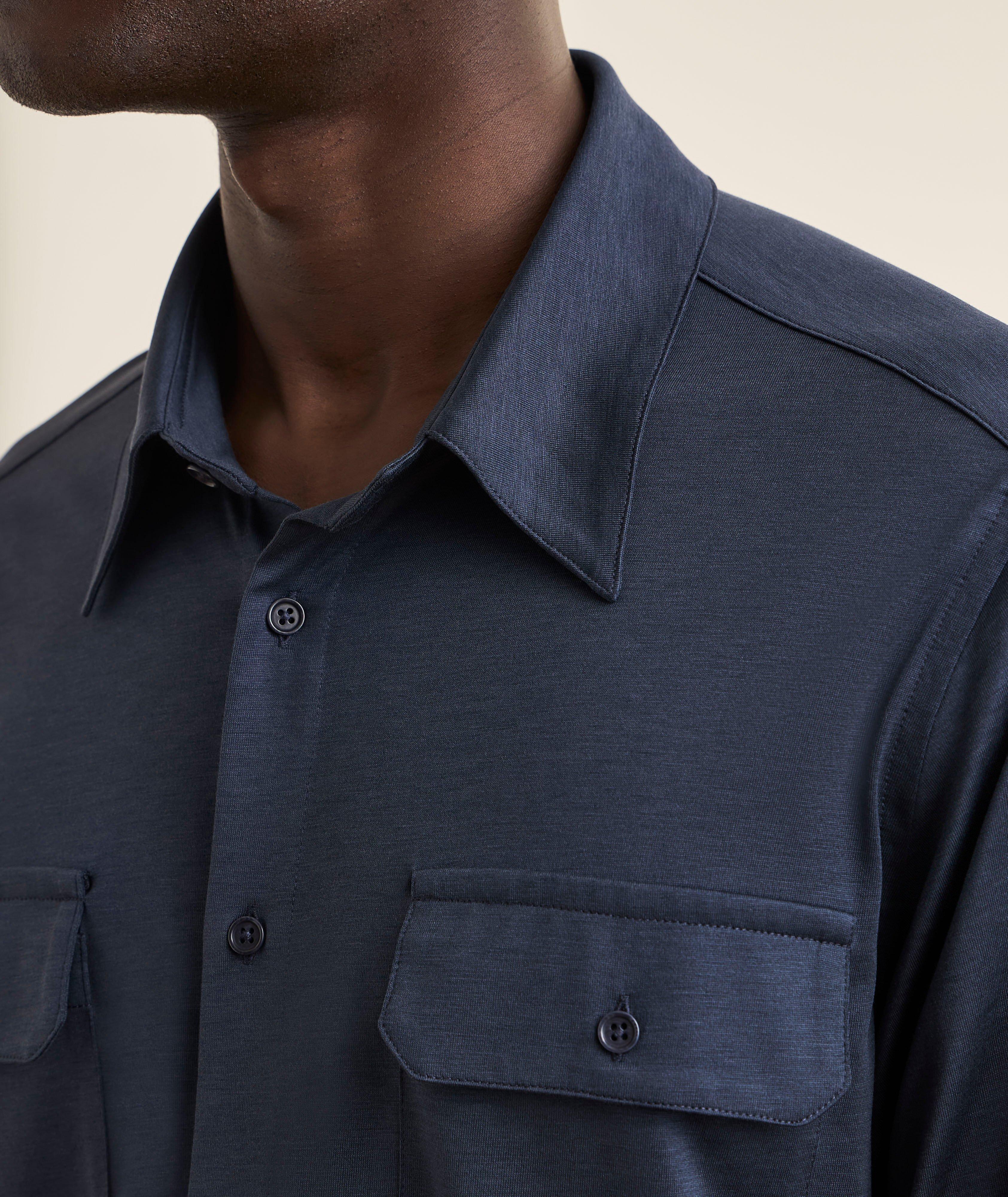 Silk-Cotton Military Shirt image 3