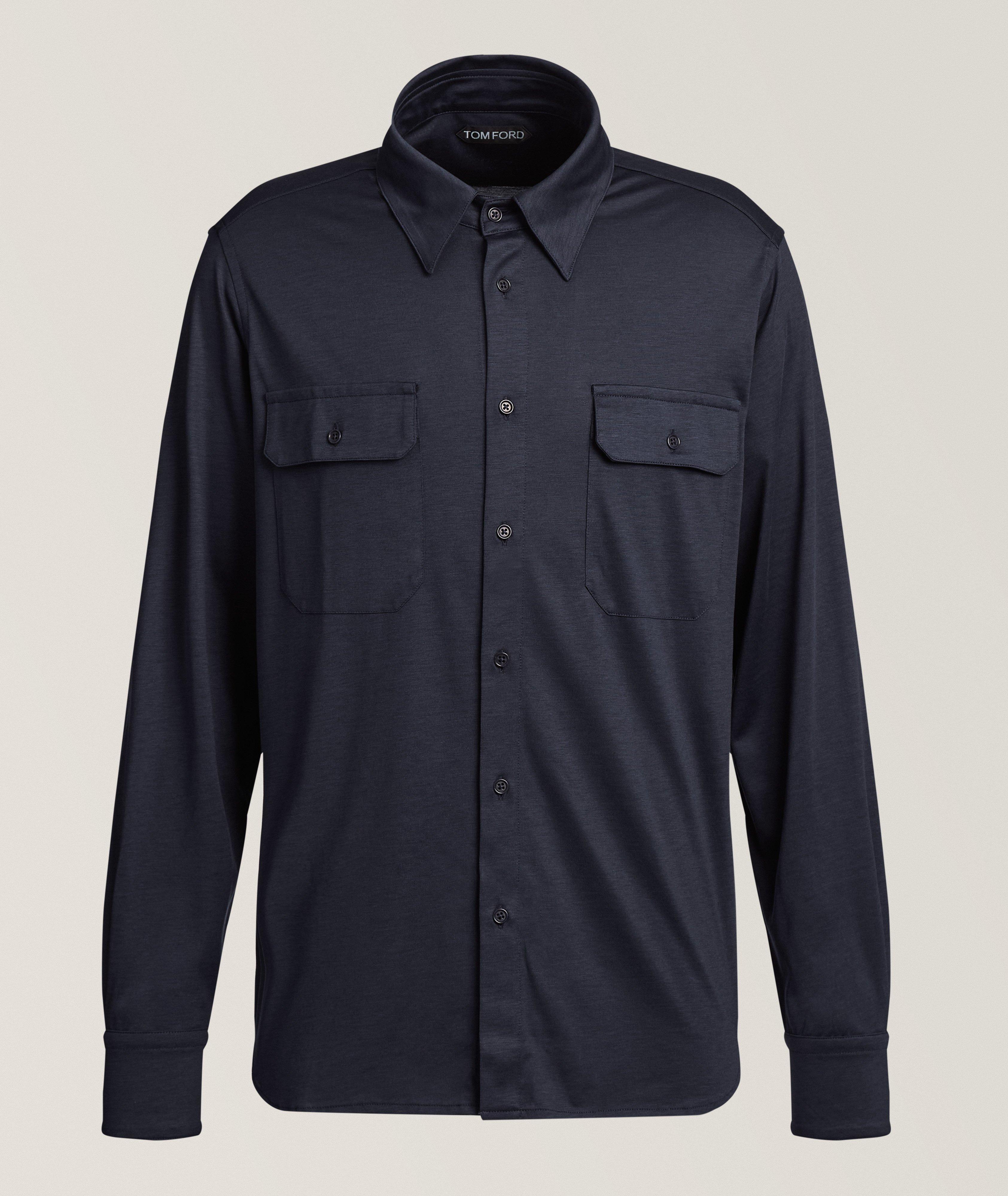 TOM FORD Silk-Cotton Military Shirt
