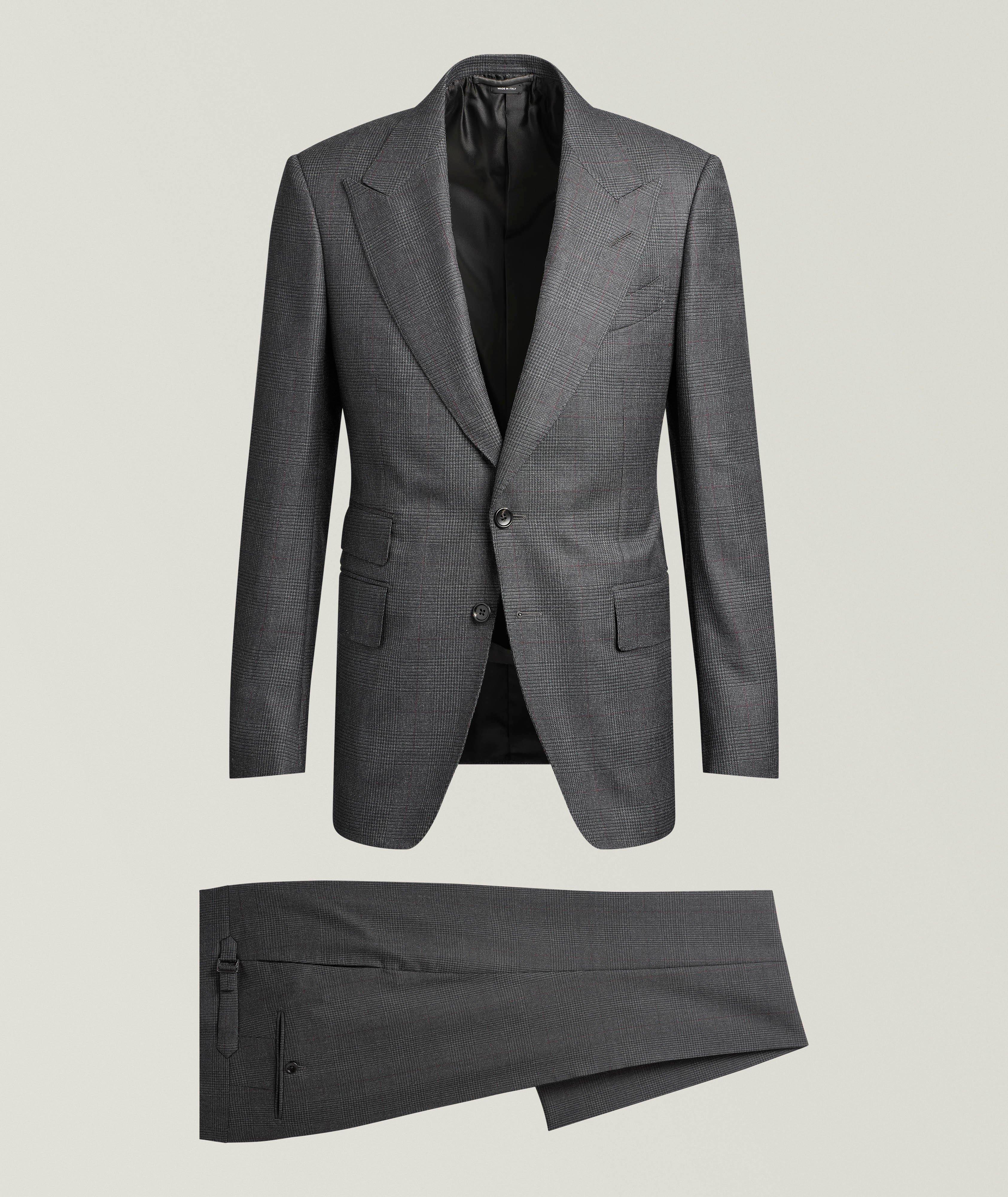 TOM FORD Shelton Prince of Wales Wool Suit