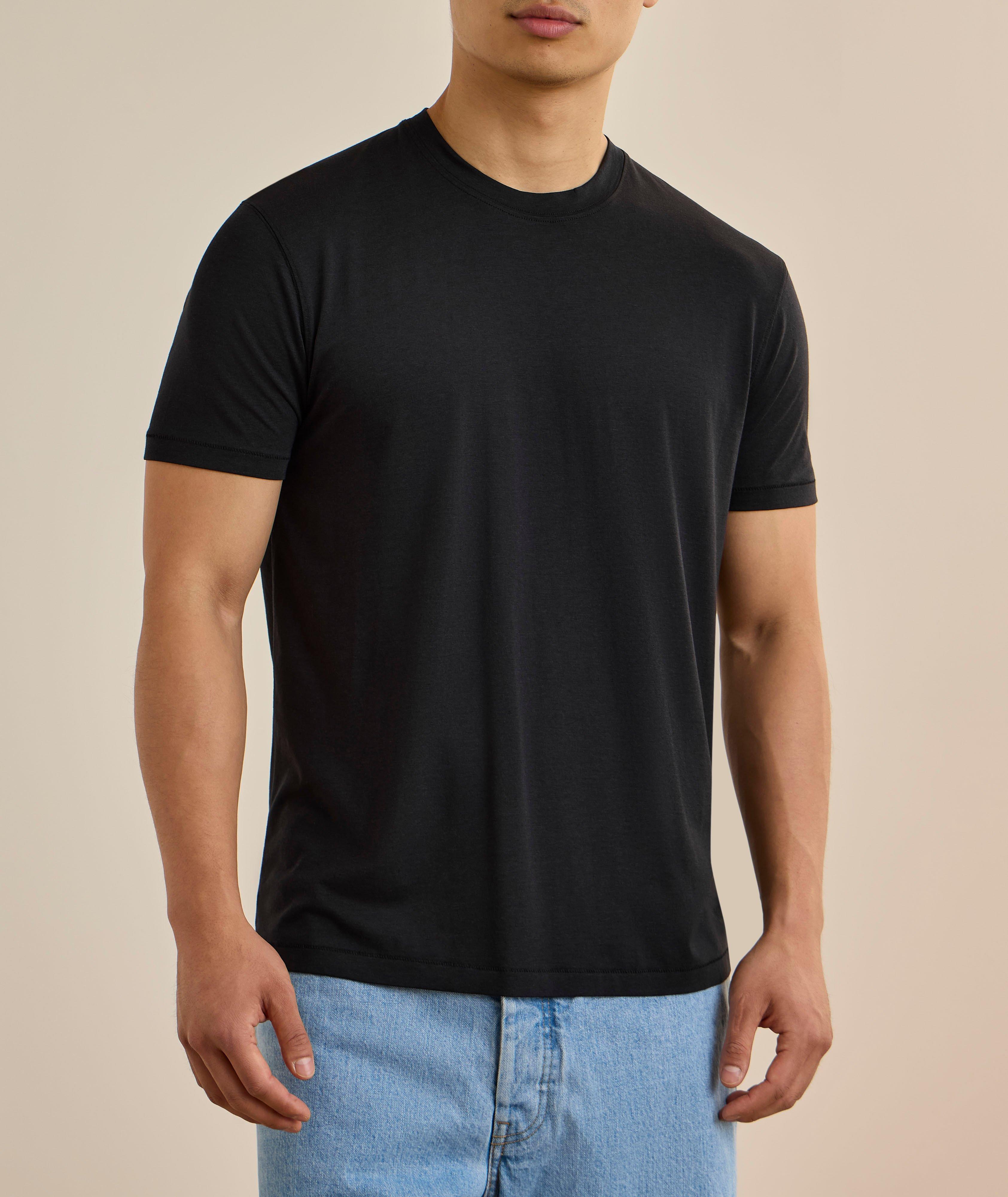 Lyocell-Cotton Crewneck T-Shirt image 1