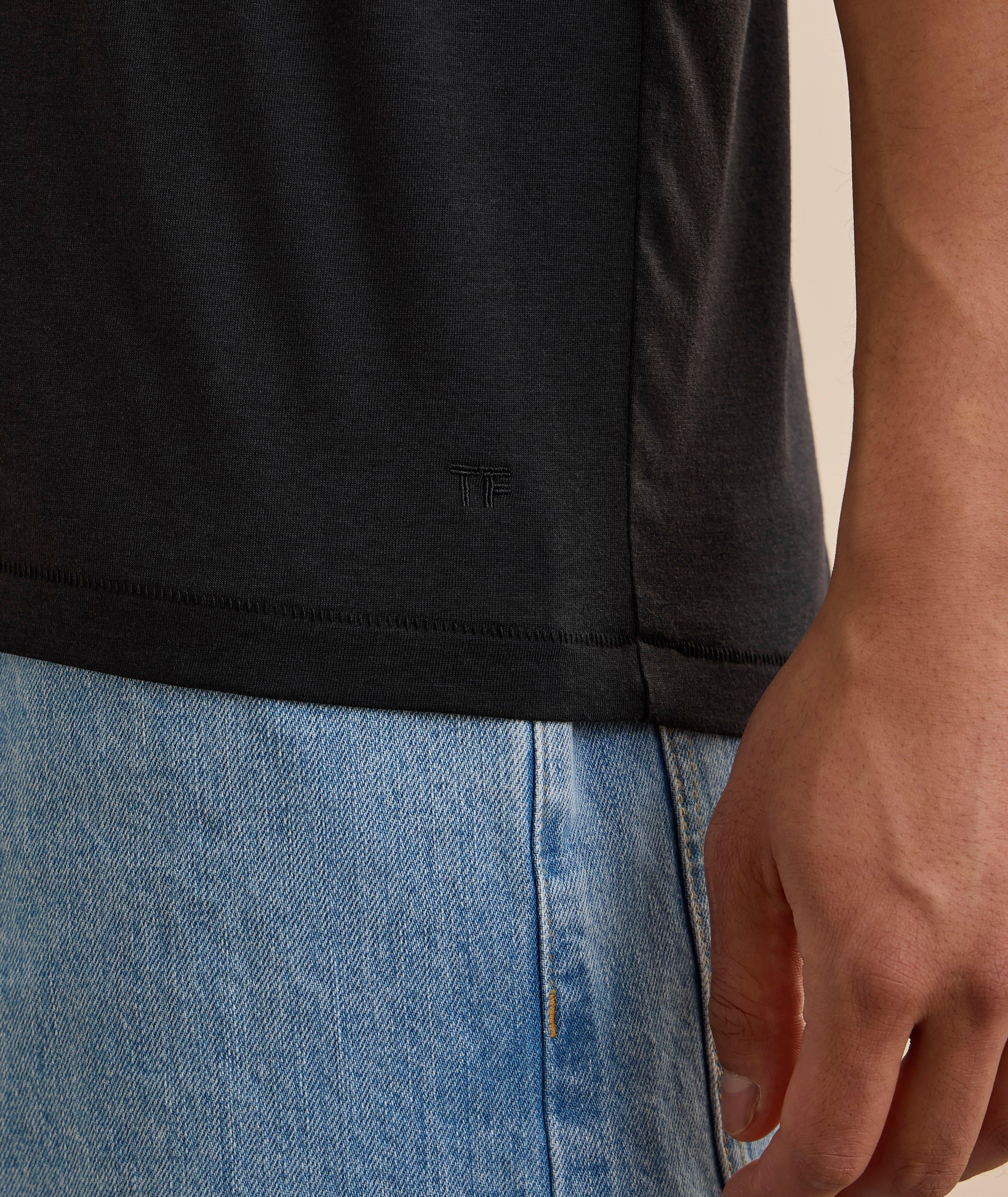 Lyocell-Cotton Crewneck T-Shirt image 4