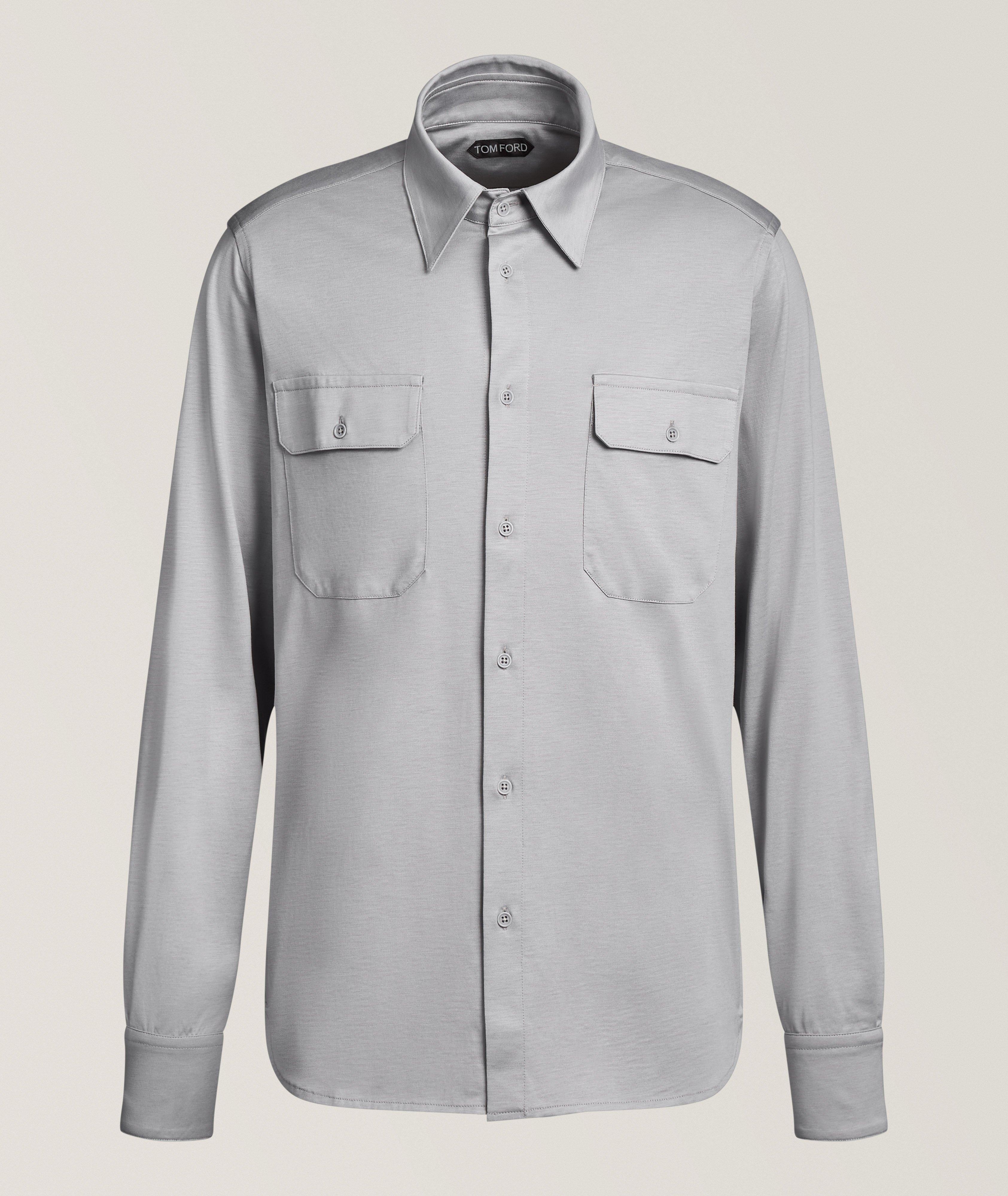 TOM FORD Silk-Cotton Military Shirt