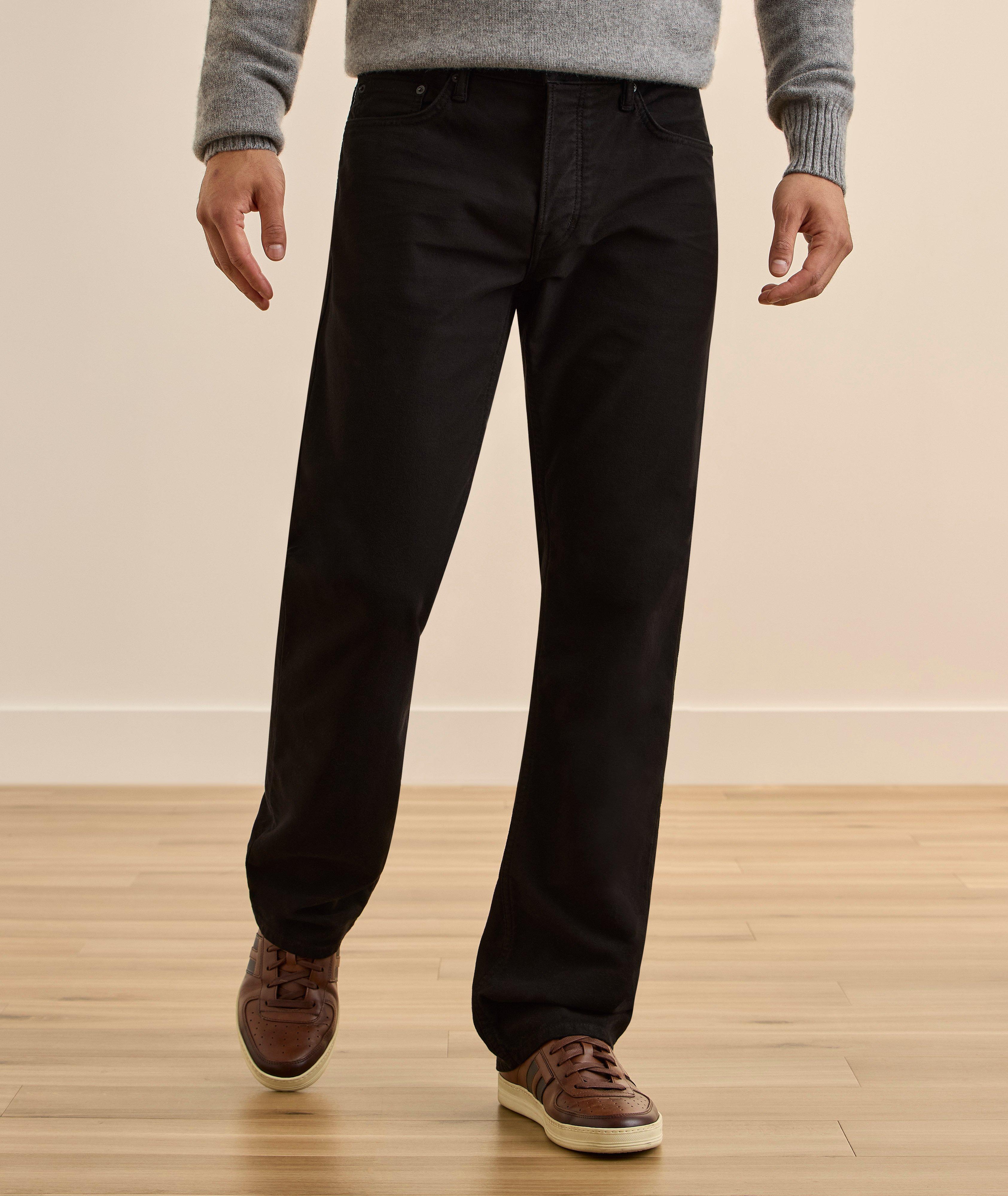 Straight-Fit Moleskin Pants image 1