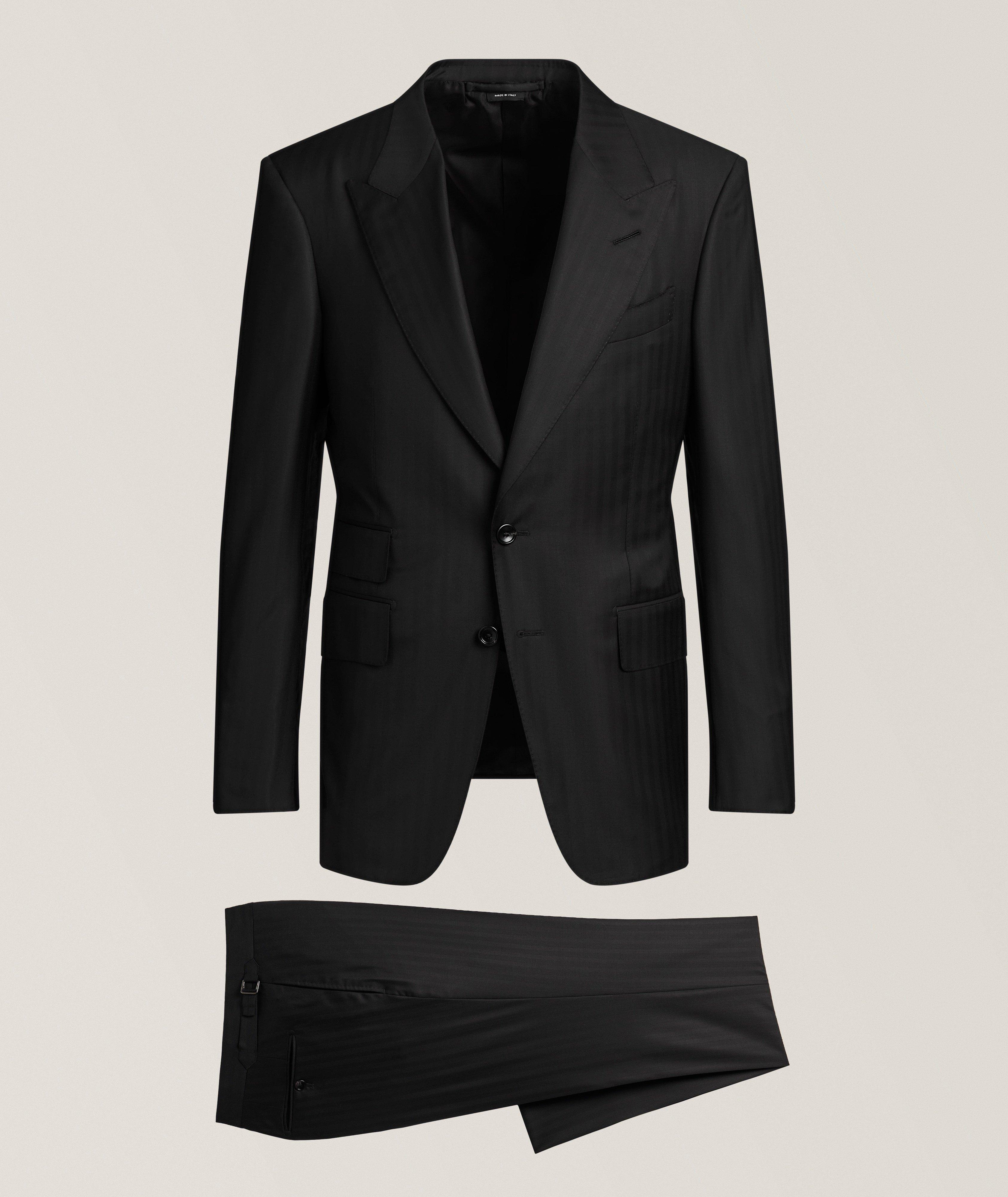 TOM FORD Shelton Wide Herringbone Wool-Silk Suit 