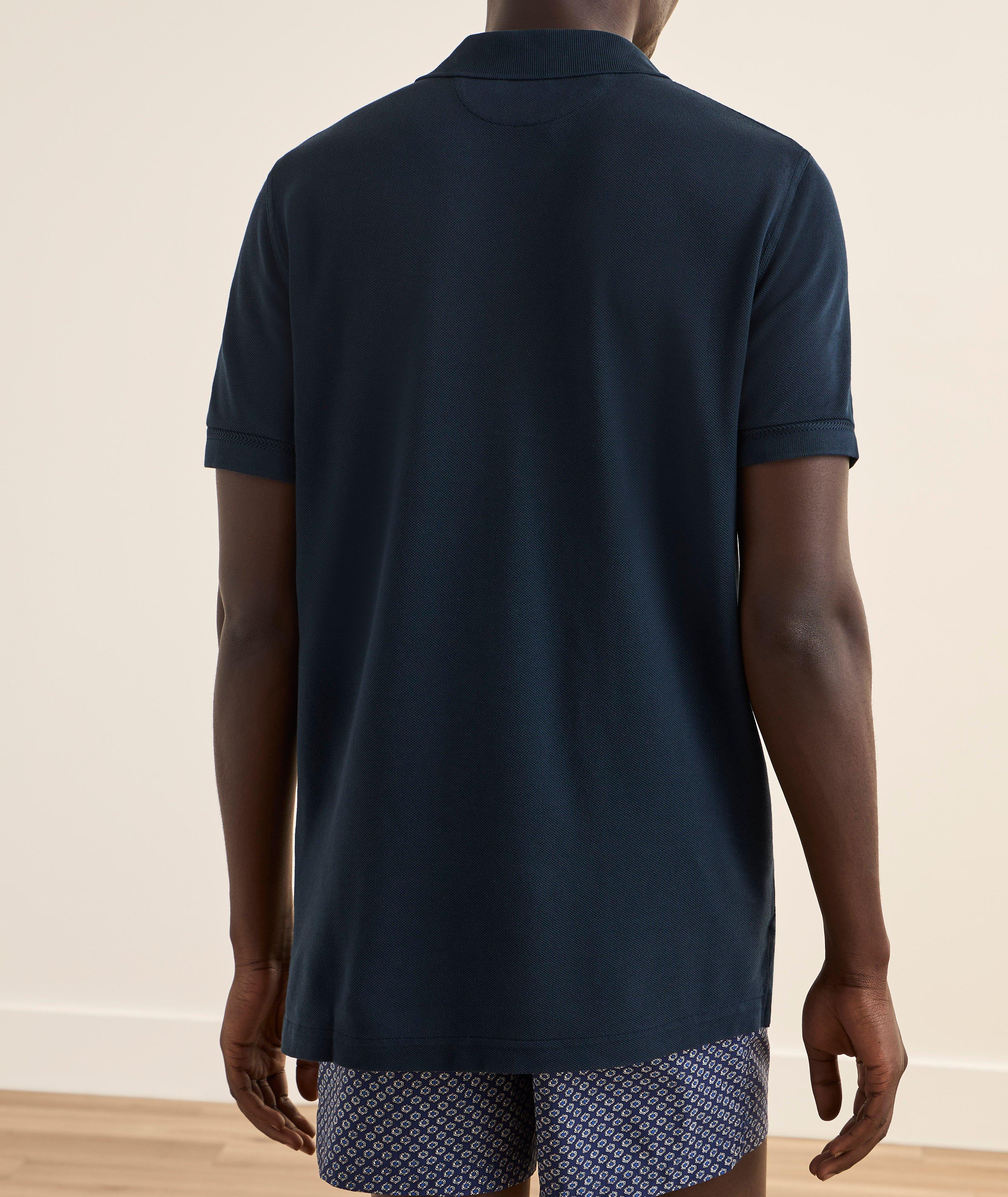 Lyocell-Cotton Piqué Polo  image 2