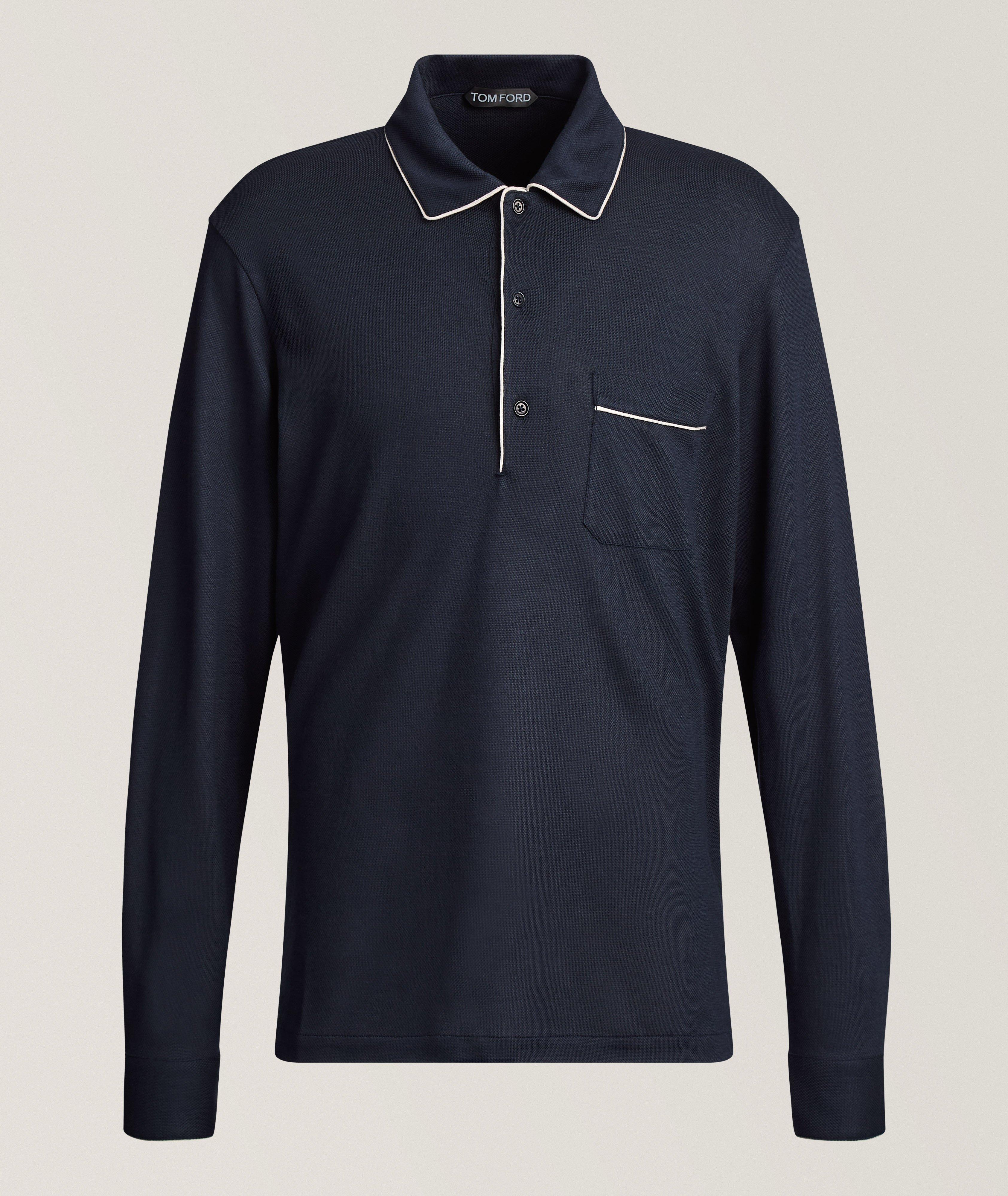 TOM FORD Silk-Cotton Piqué Polo 