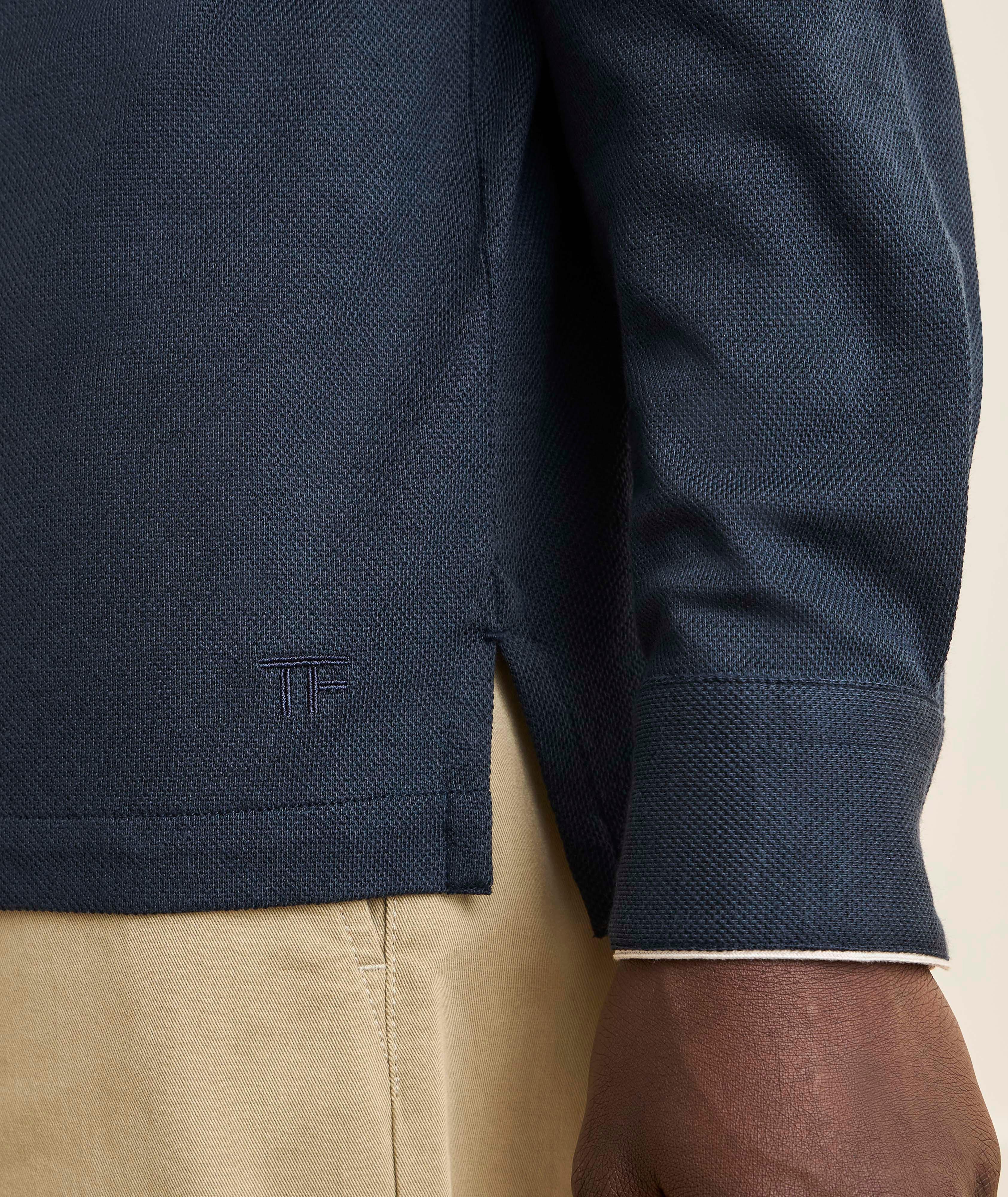 Silk-Cotton Piqué Polo  image 3