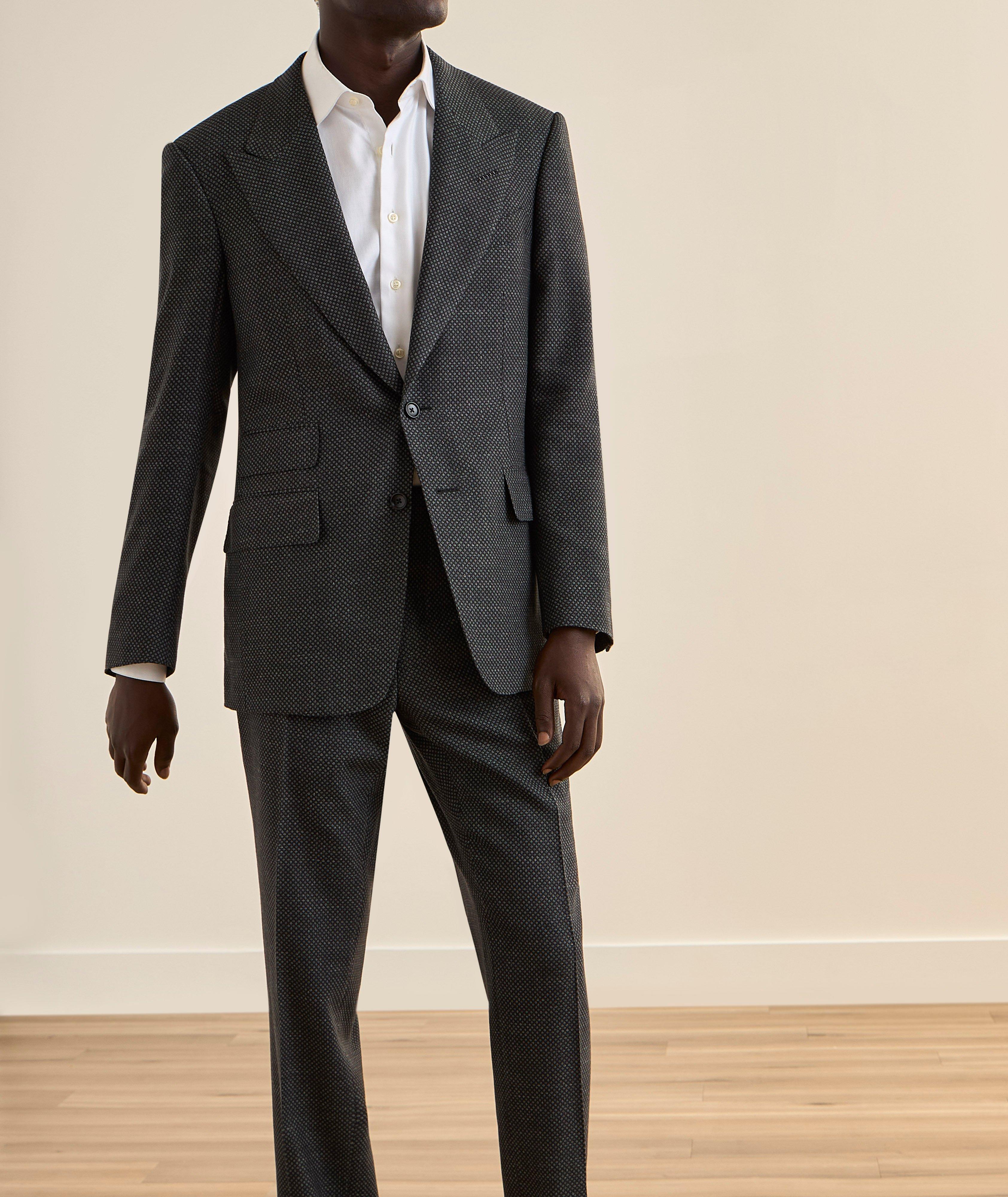 Shelton Grand Birdseye Wool-Blend Suit image 1