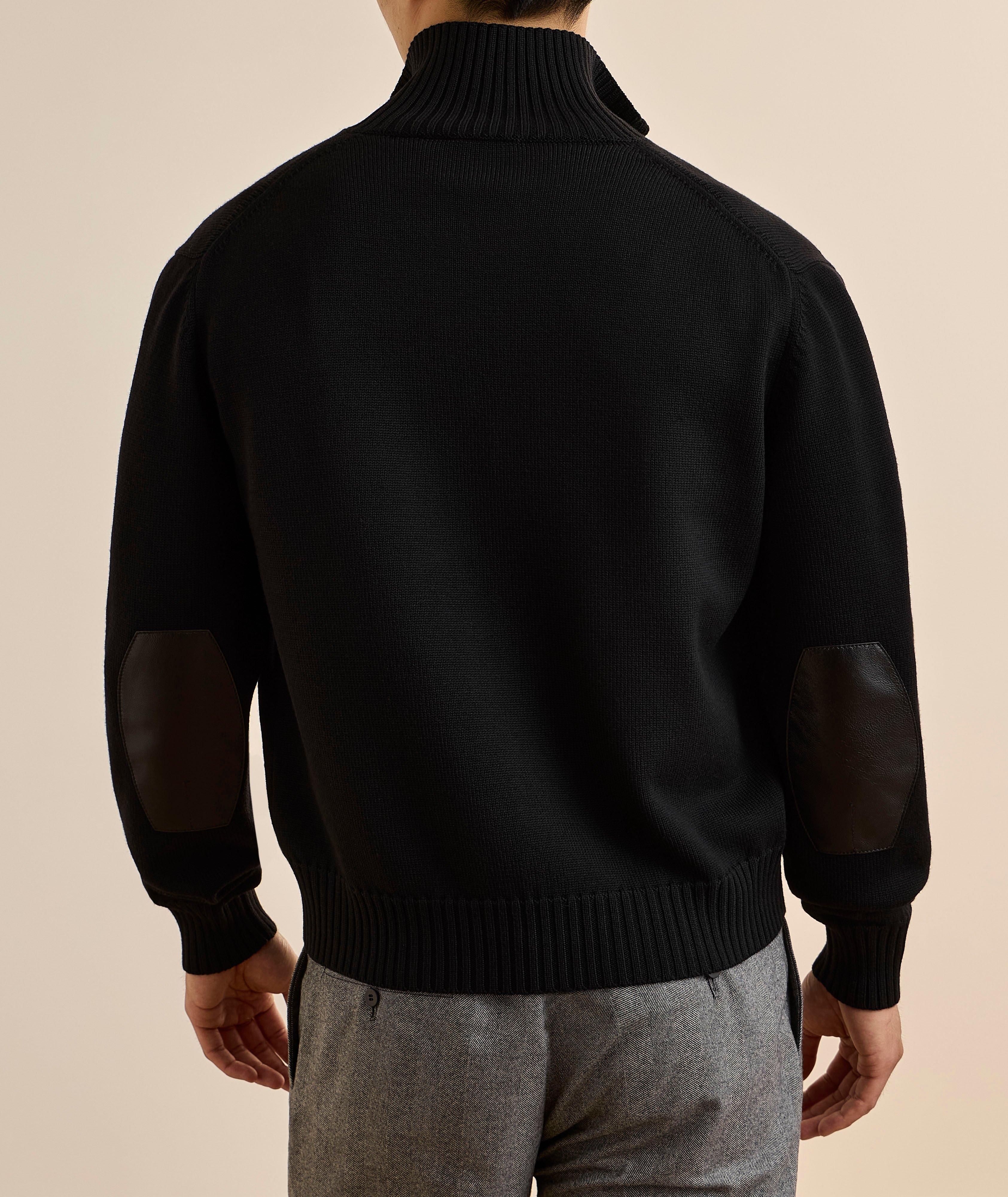 Elbow Patch Merino Wool Cardigan  image 2