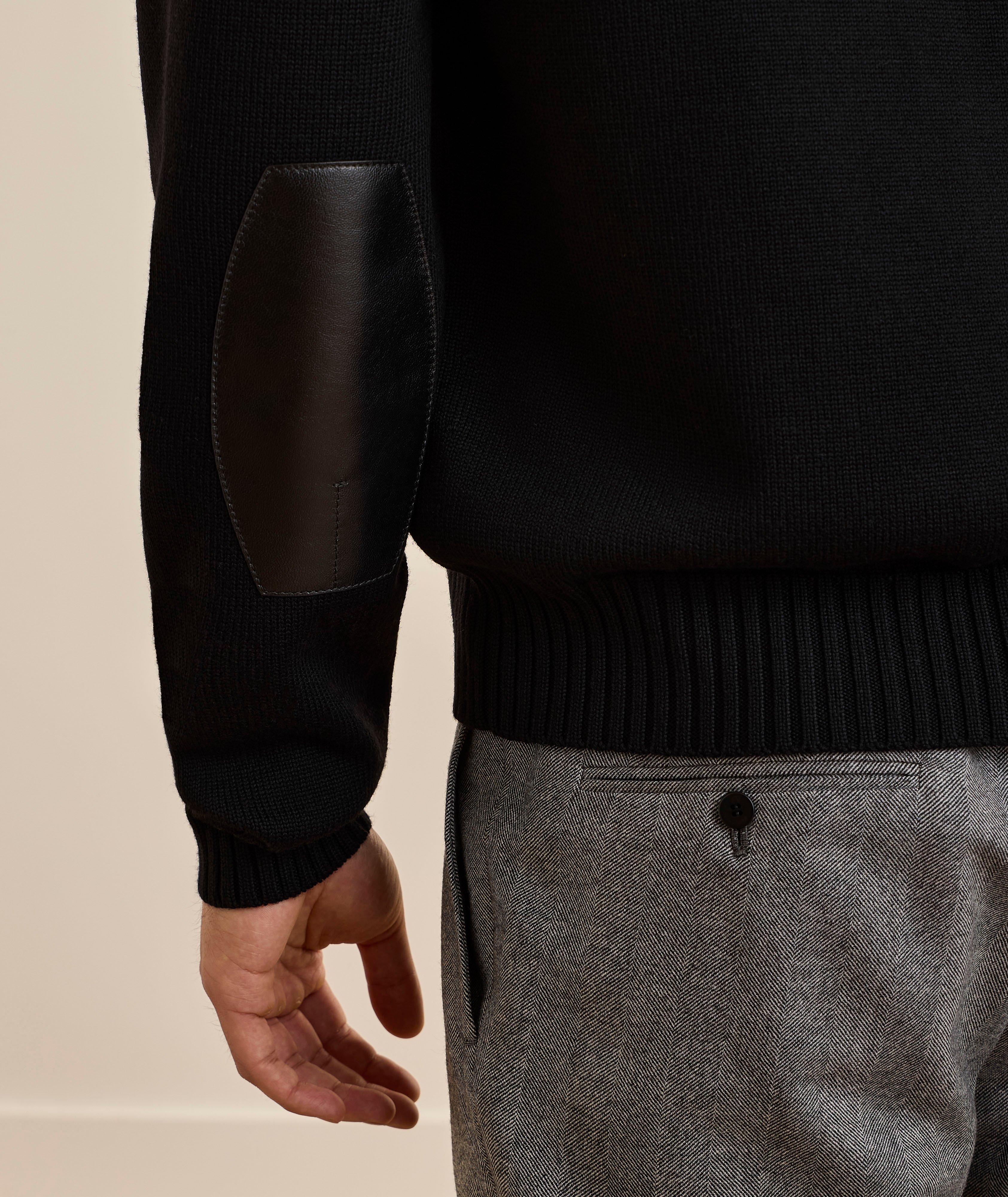 Elbow Patch Merino Wool Cardigan  image 5