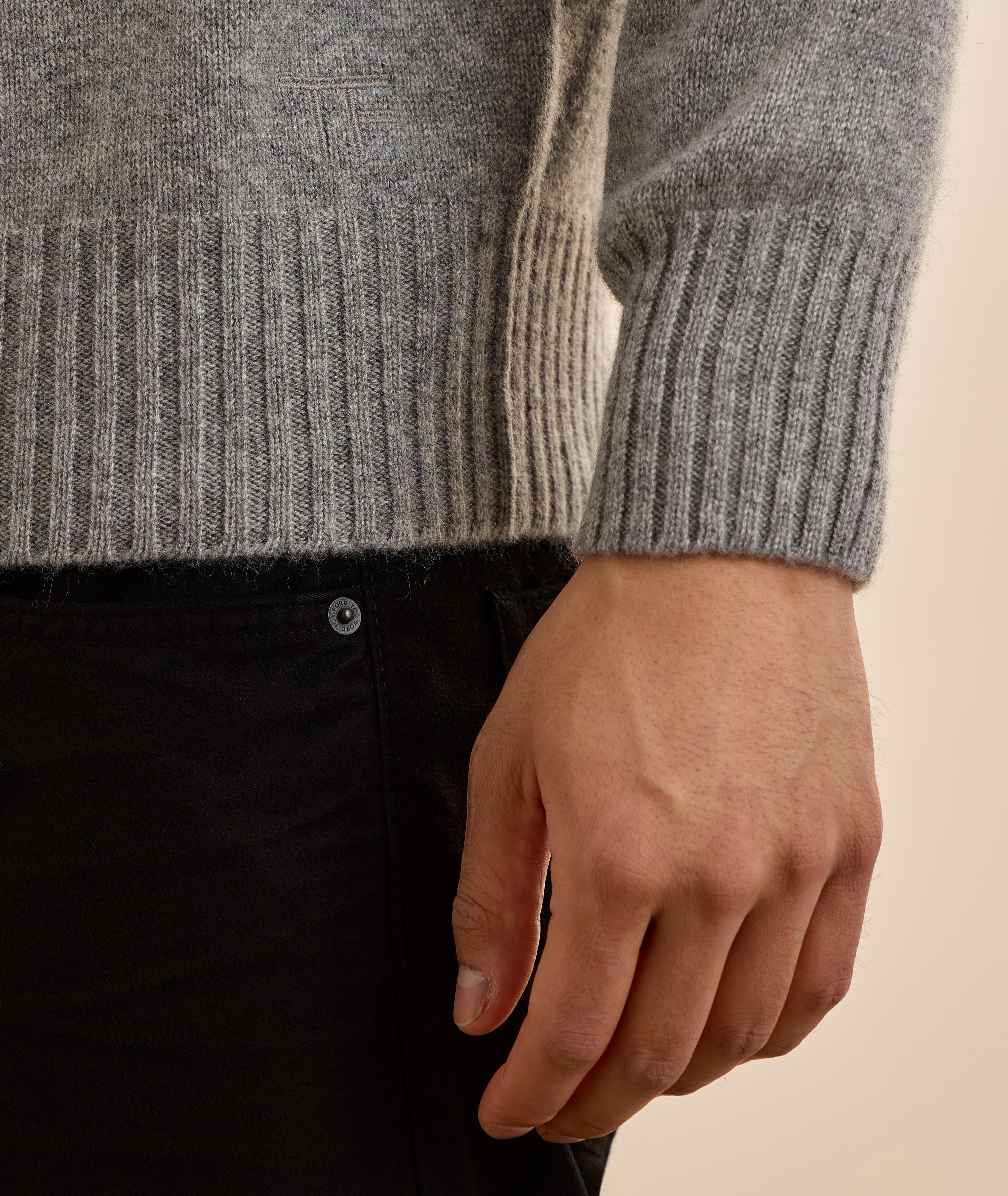 Pull à capuche cachemire sans coutures image 3