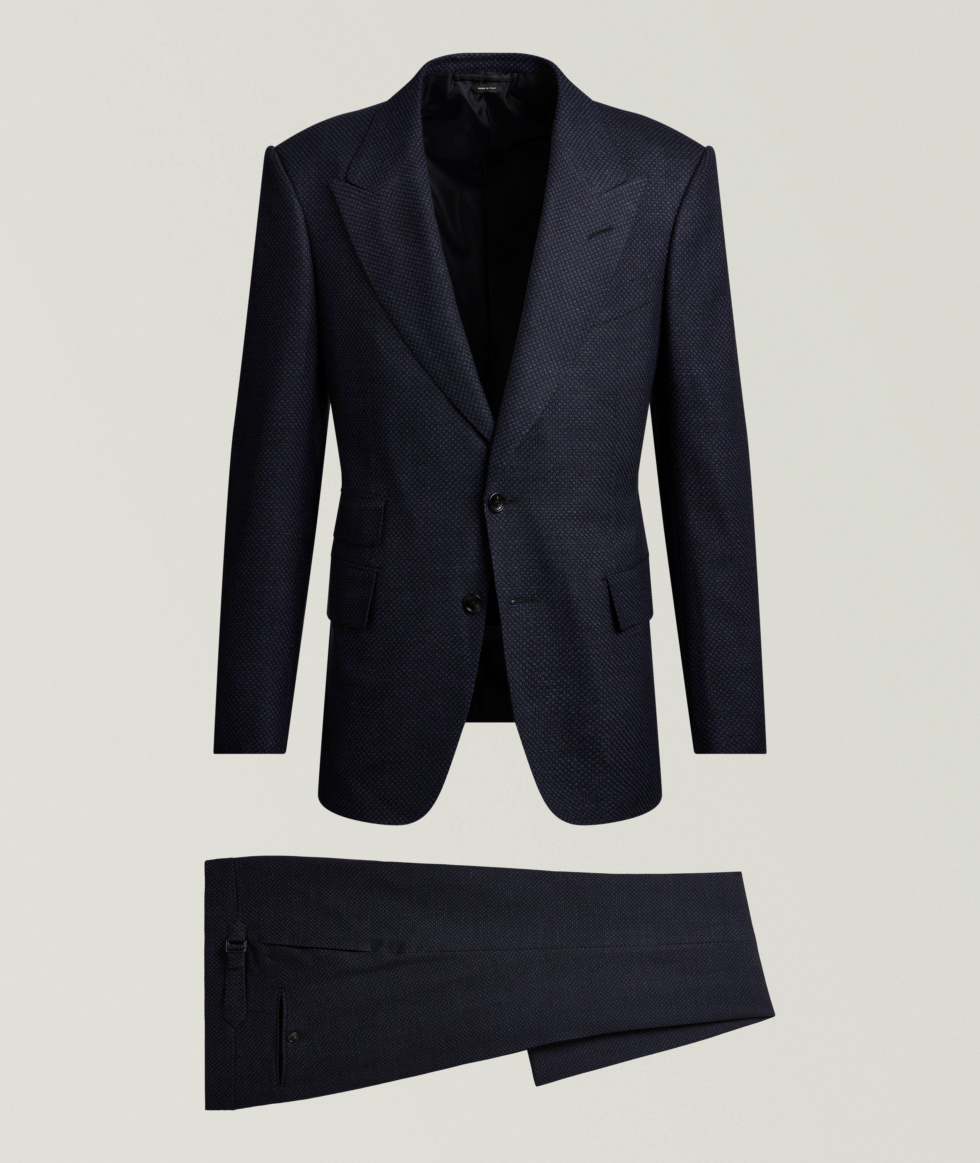 TOM FORD Shelton Grand Birdseye Wool-Blend Suit