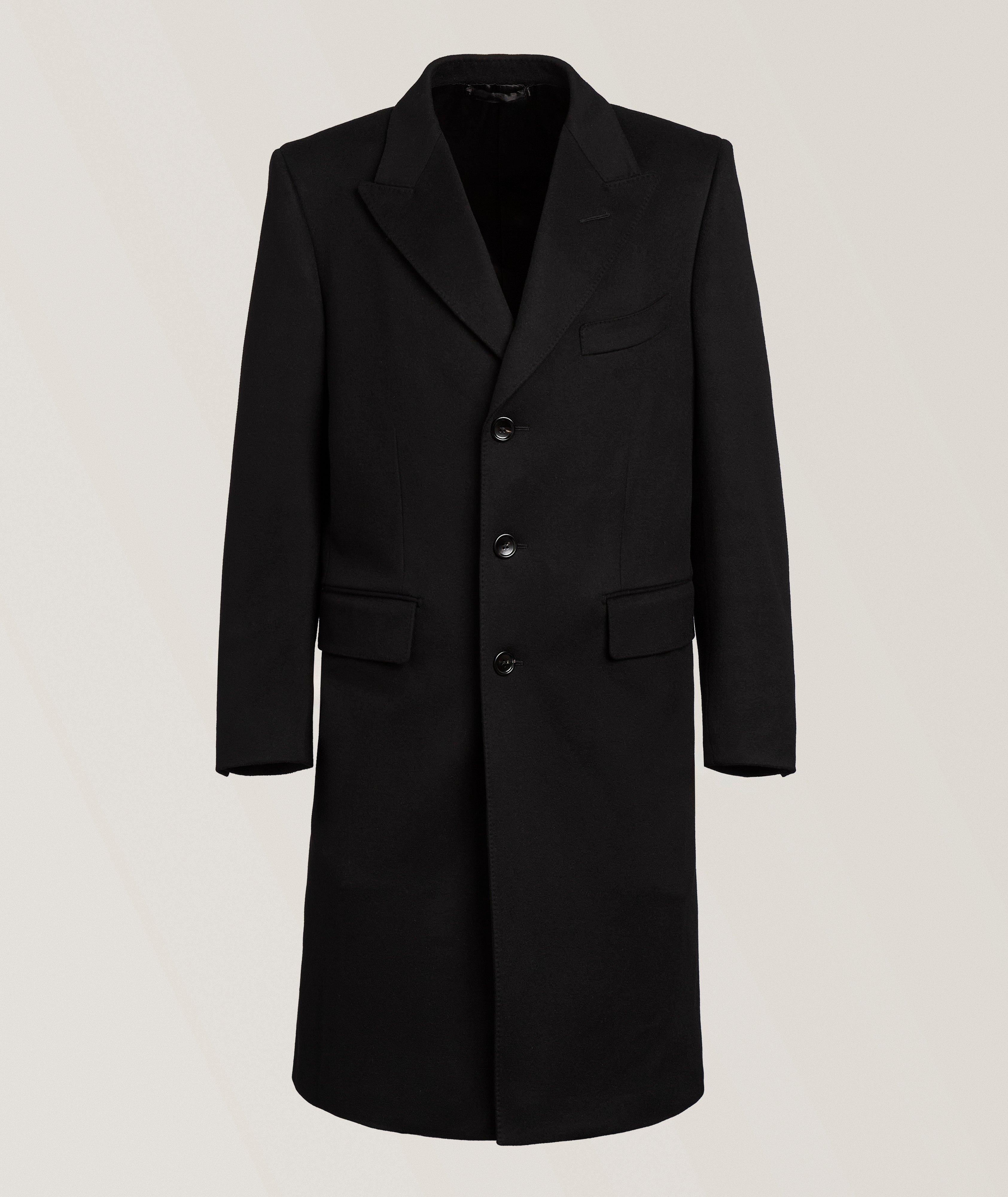 TOM FORD Single-Breasted Wool Peak Overcoat 