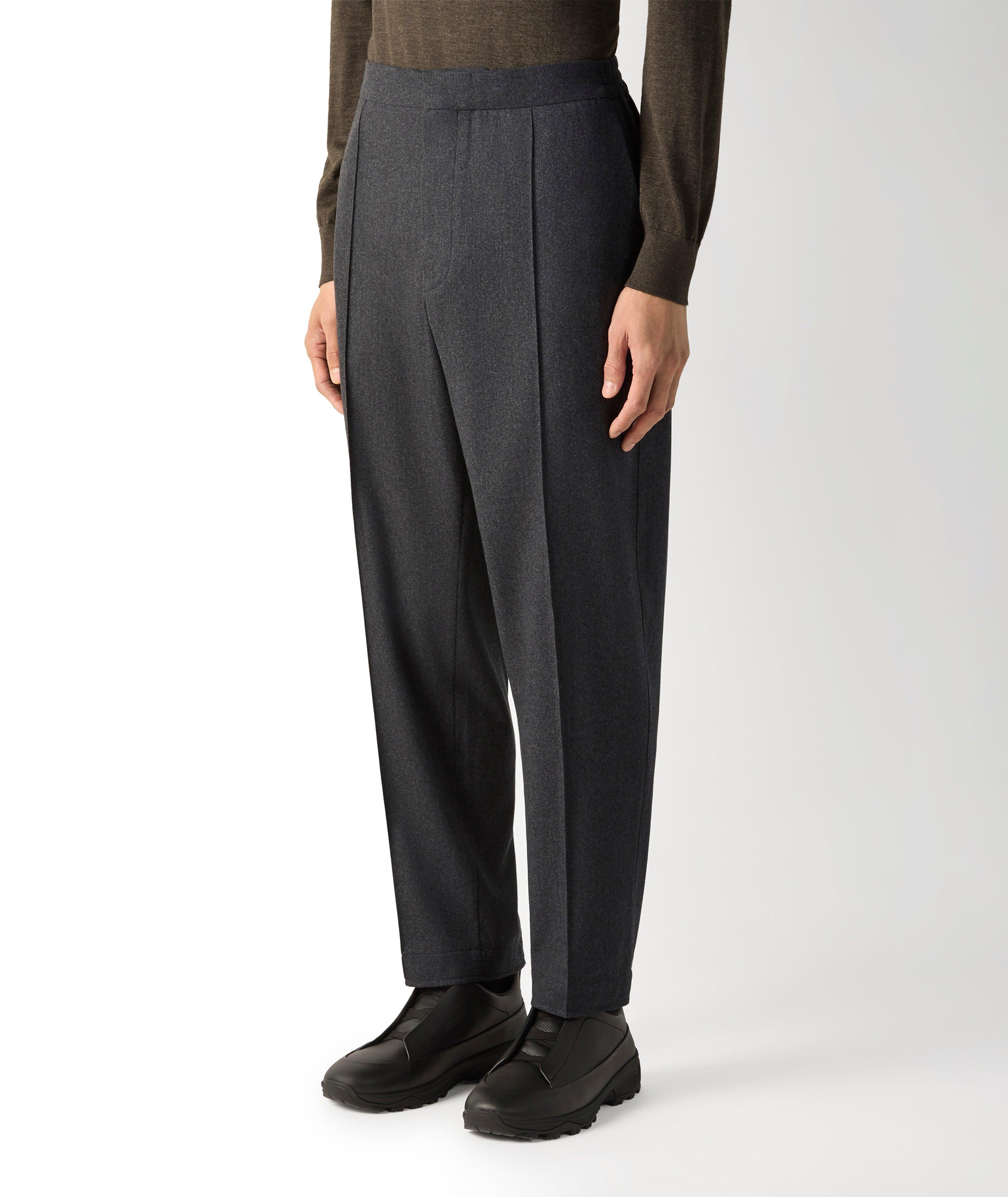 Pantalon habillé cachemire, soie & laine image 1