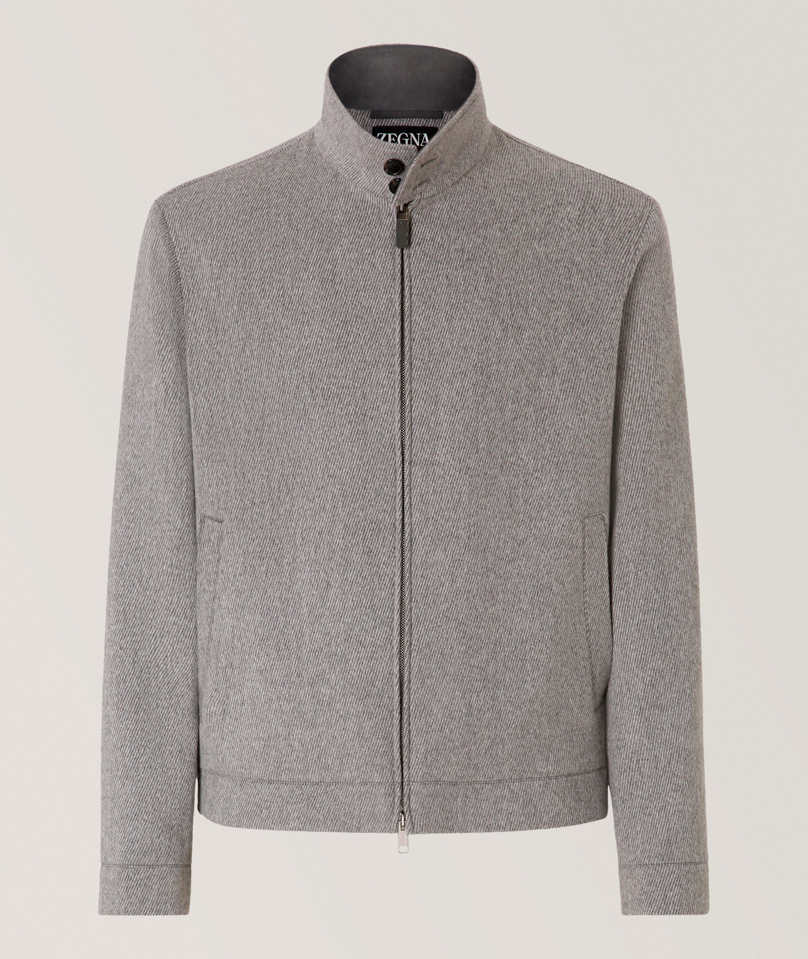 ZEGNA Blouson cachemire-laine mélange
