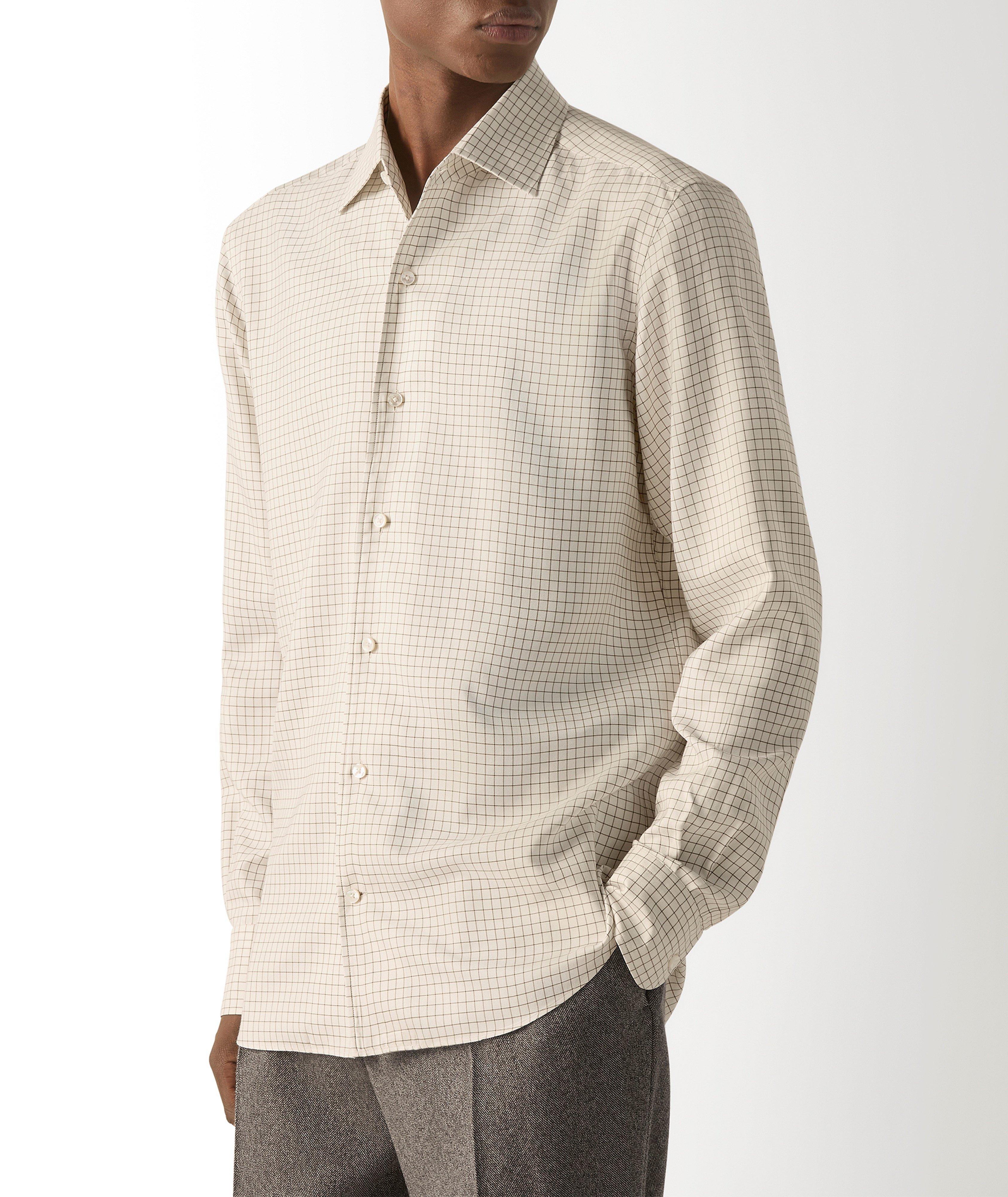 Check Silk Shirt image 1