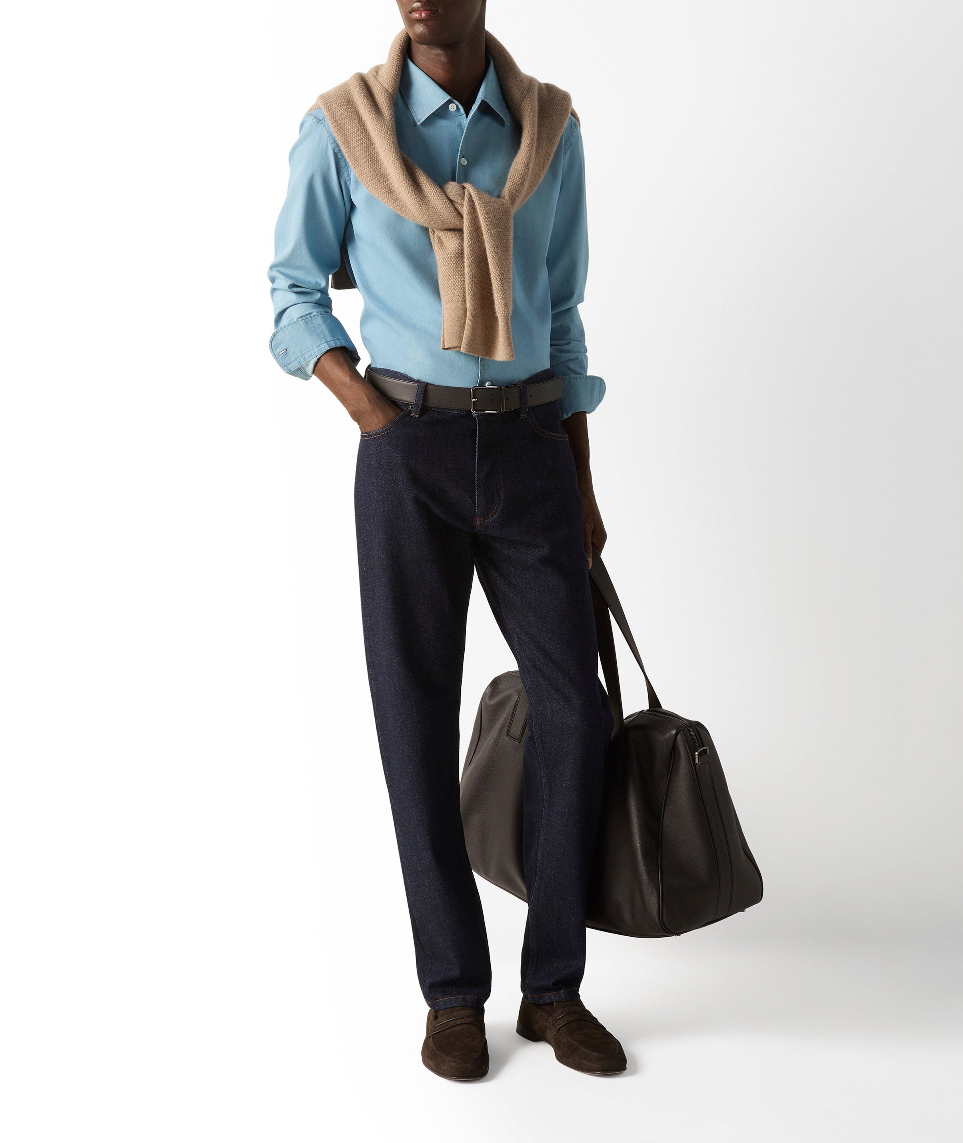 Cotton Denim Dress Shirt image 4