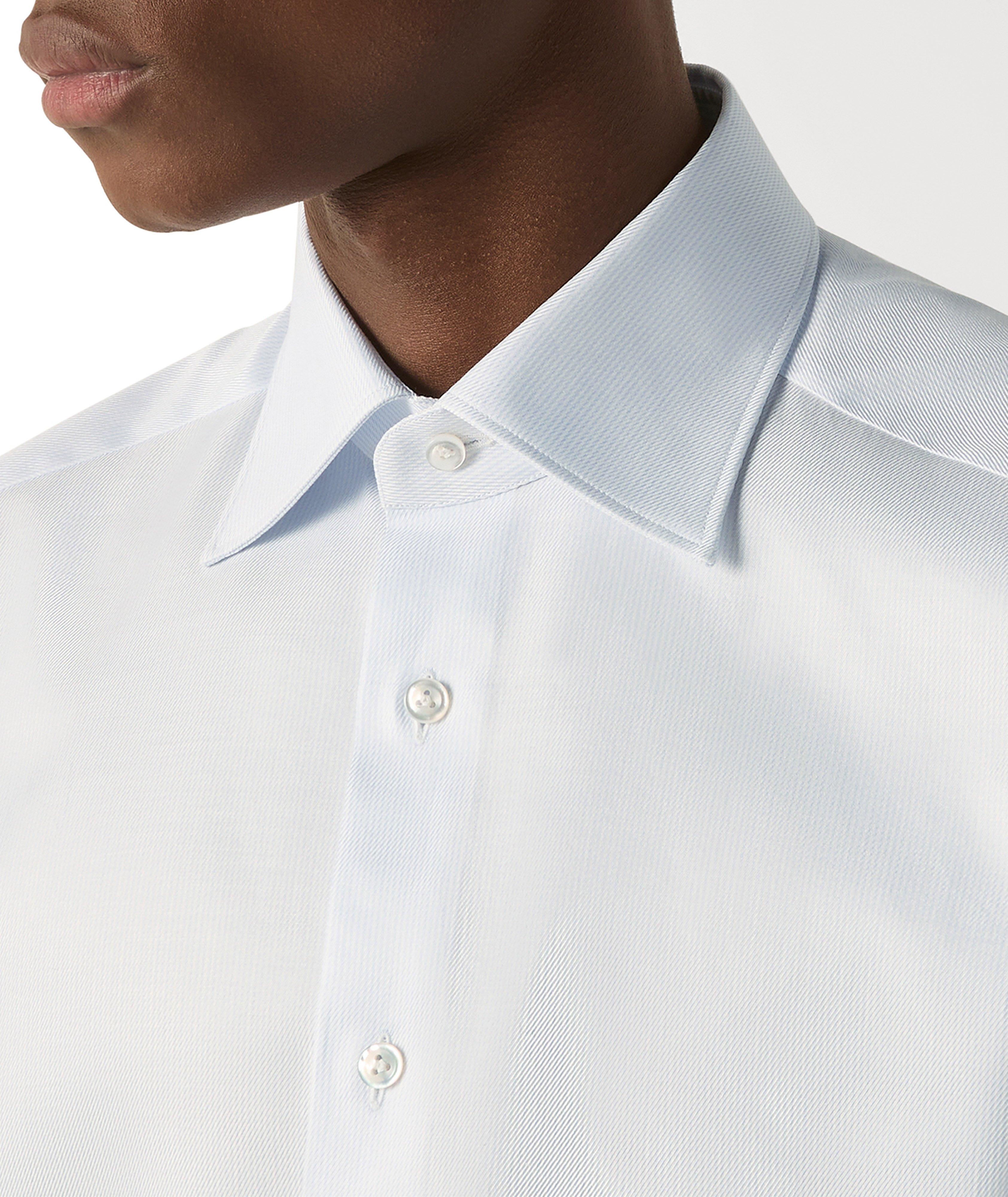 Striped Centoventimila Cotton Dress Shirt image 7