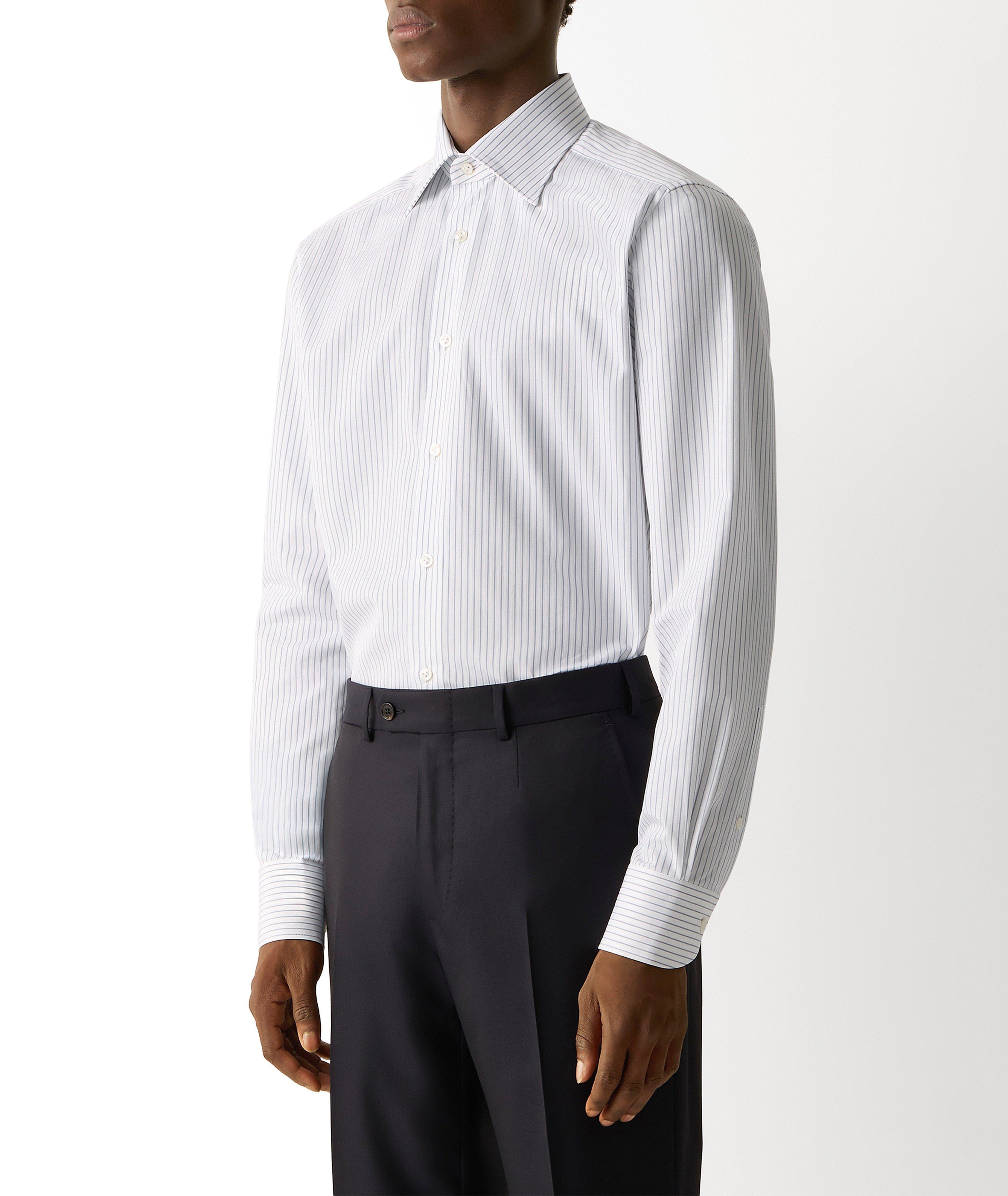 Striped Centoventimila Cotton Dress Shirt image 1