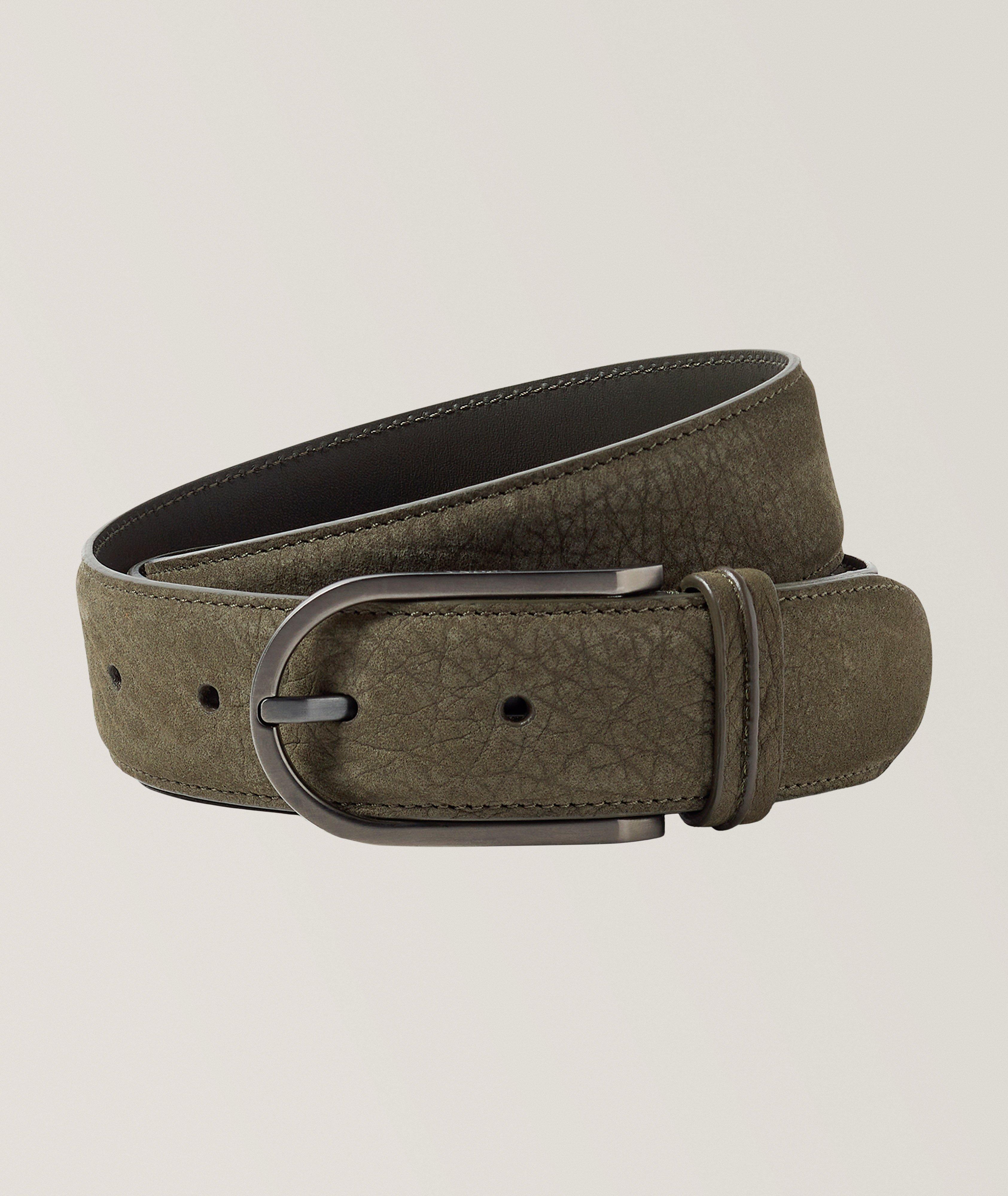 Ceinture en cuir nubuck grainé image 0